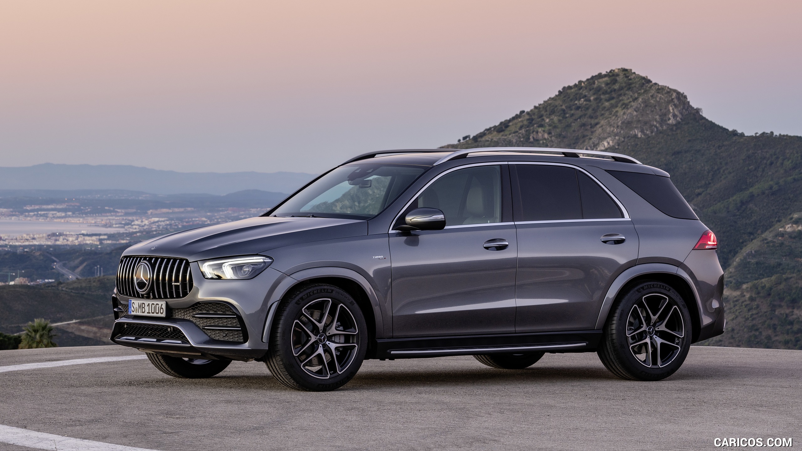 2020 Mercedes-AMG GLE 53 4MATIC+ (Color: Selenite Grey) - Front Three-Quarter, #25 of 44