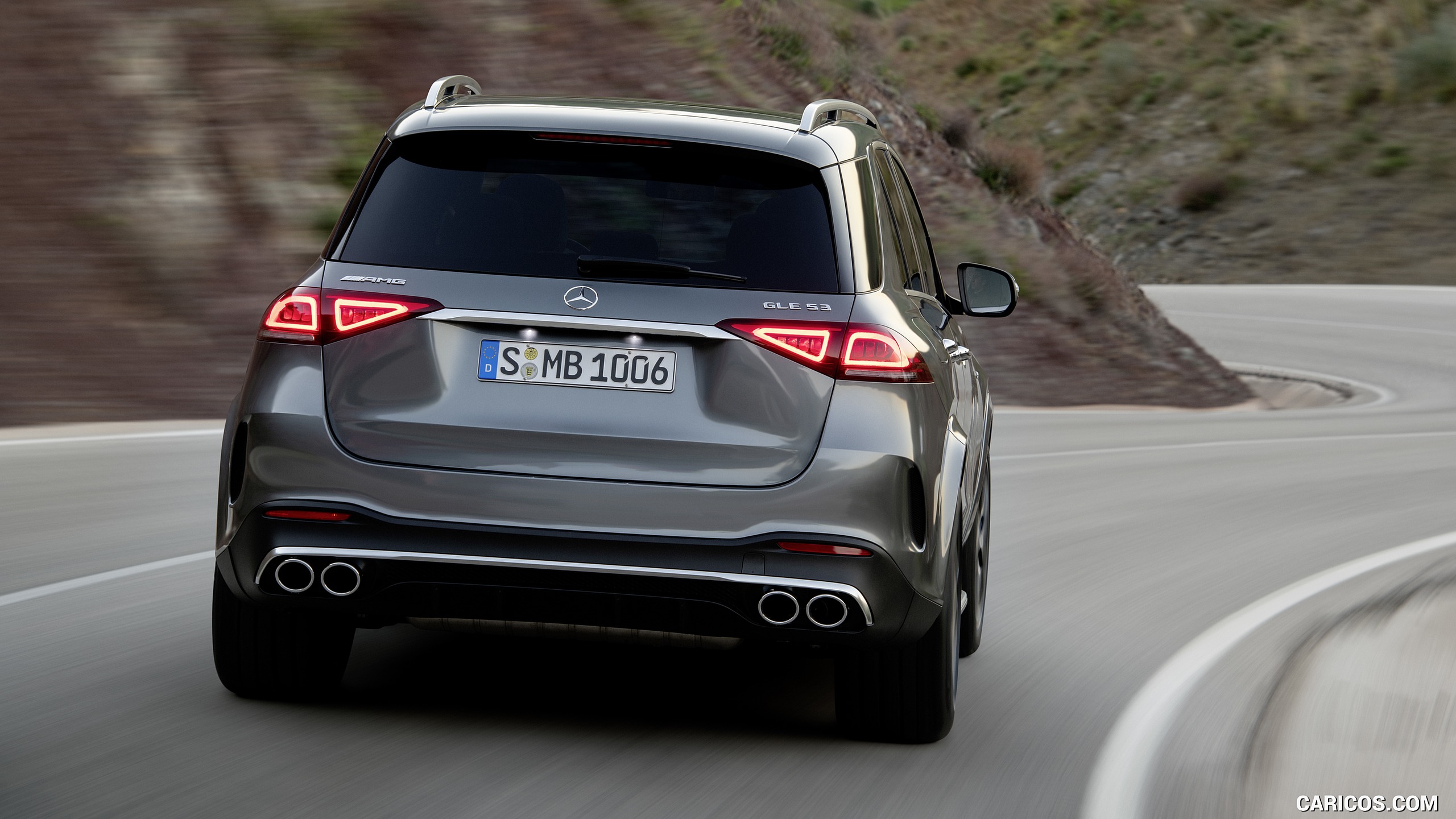 2020 Mercedes-AMG GLE 53 4MATIC+ (Color: Selenite Grey) - Rear, #10 of 44