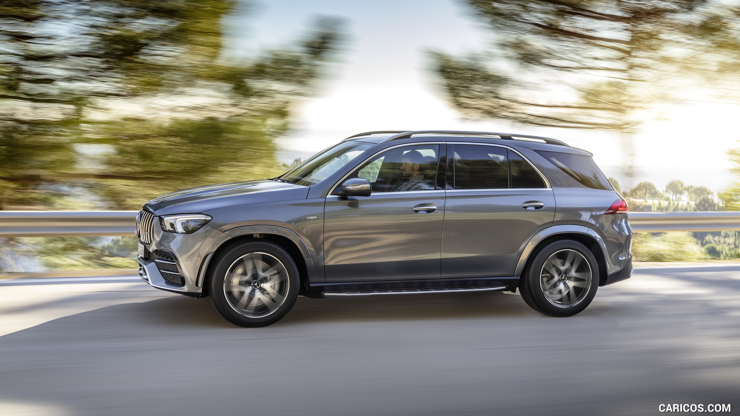 2020 Mercedes-AMG GLE 53 4MATIC+ (Color: Selenite Grey) - Side, #2 of 44