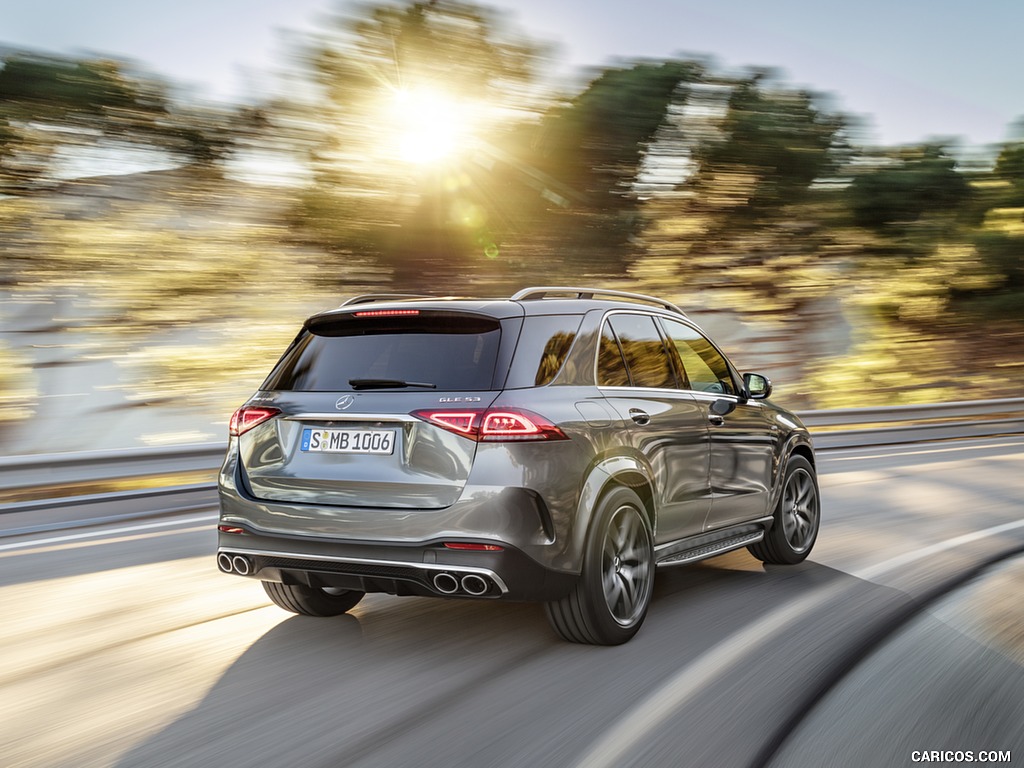 2020 Mercedes-AMG GLE 53 4MATIC+ (Color: Selenite Grey) - Rear Three-Quarter