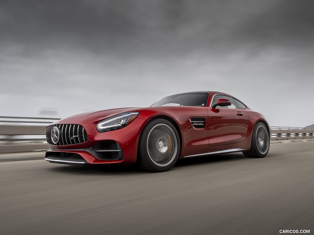 2020 Mercedes-AMG GT C Coupe (US-Spec) - Front Three-Quarter