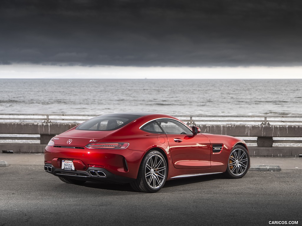 2020 Mercedes-AMG GT C Coupe (US-Spec) - Rear Three-Quarter