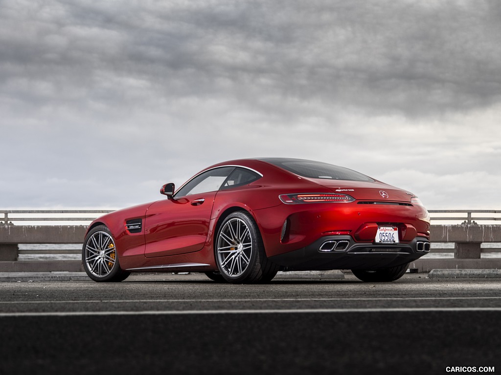 2020 Mercedes-AMG GT C Coupe (US-Spec) - Rear Three-Quarter