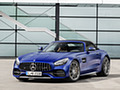 2020 Mercedes-AMG GT C Roadster (Color: Brilliant Blue) - Front Three-Quarter