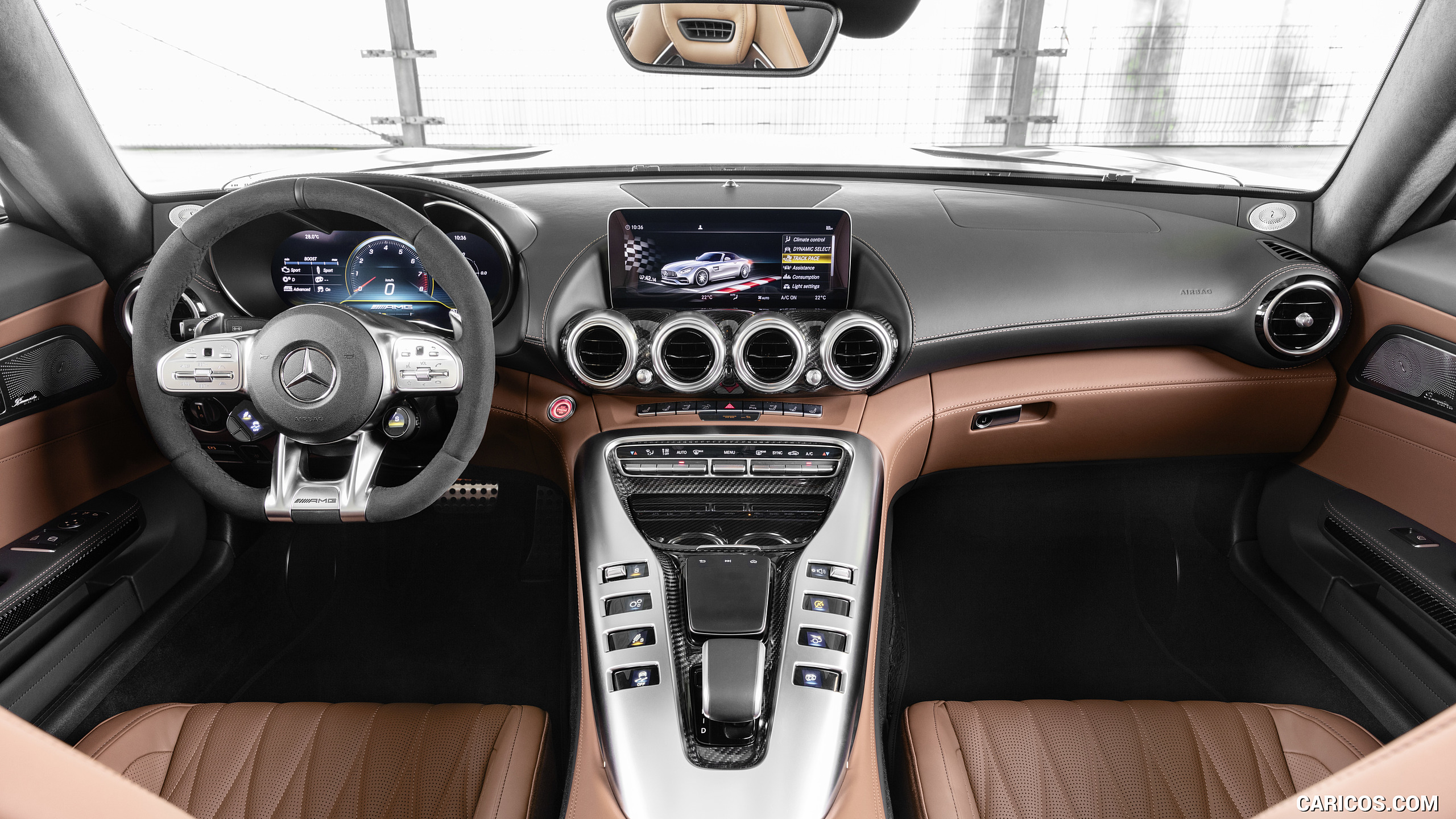2020 Mercedes-AMG GT C Roadster (Color: Brilliant Blue) - Interior, Cockpit, #22 of 328