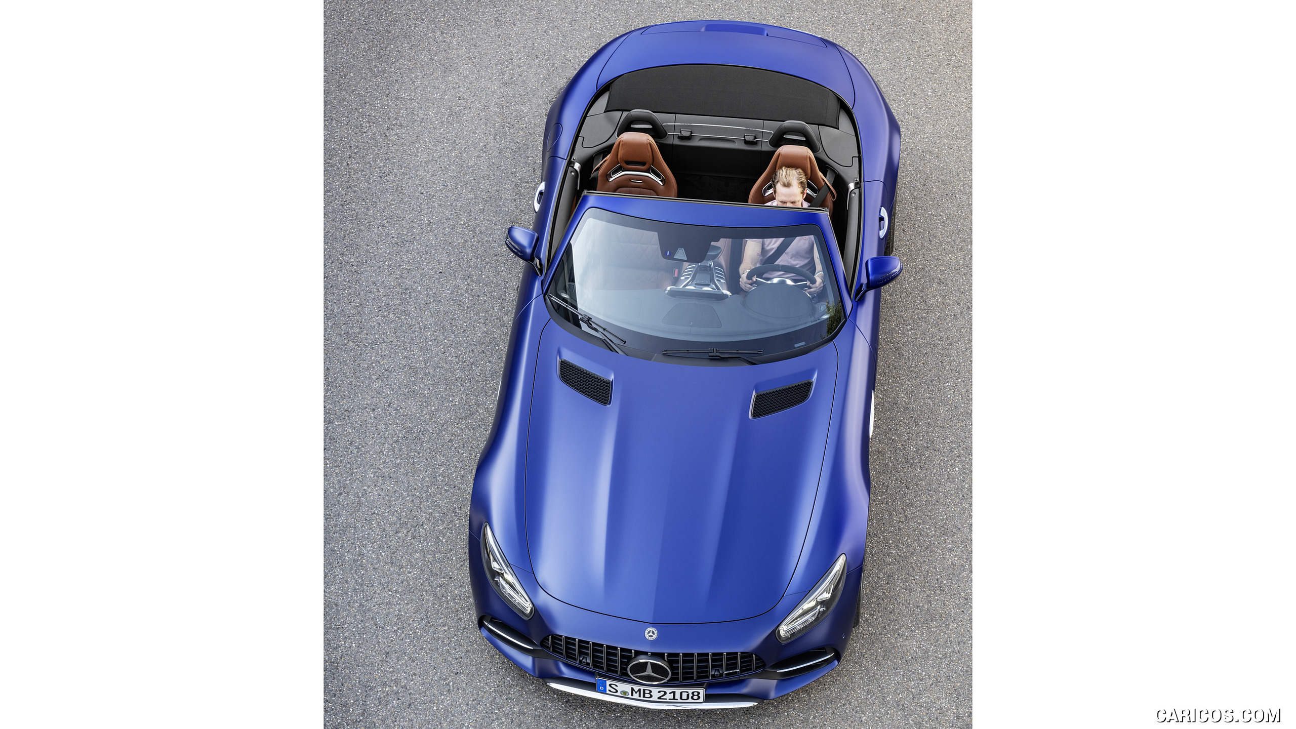 2020 Mercedes-AMG GT C Roadster (Color: Brilliant Blue) - Top, #7 of 328