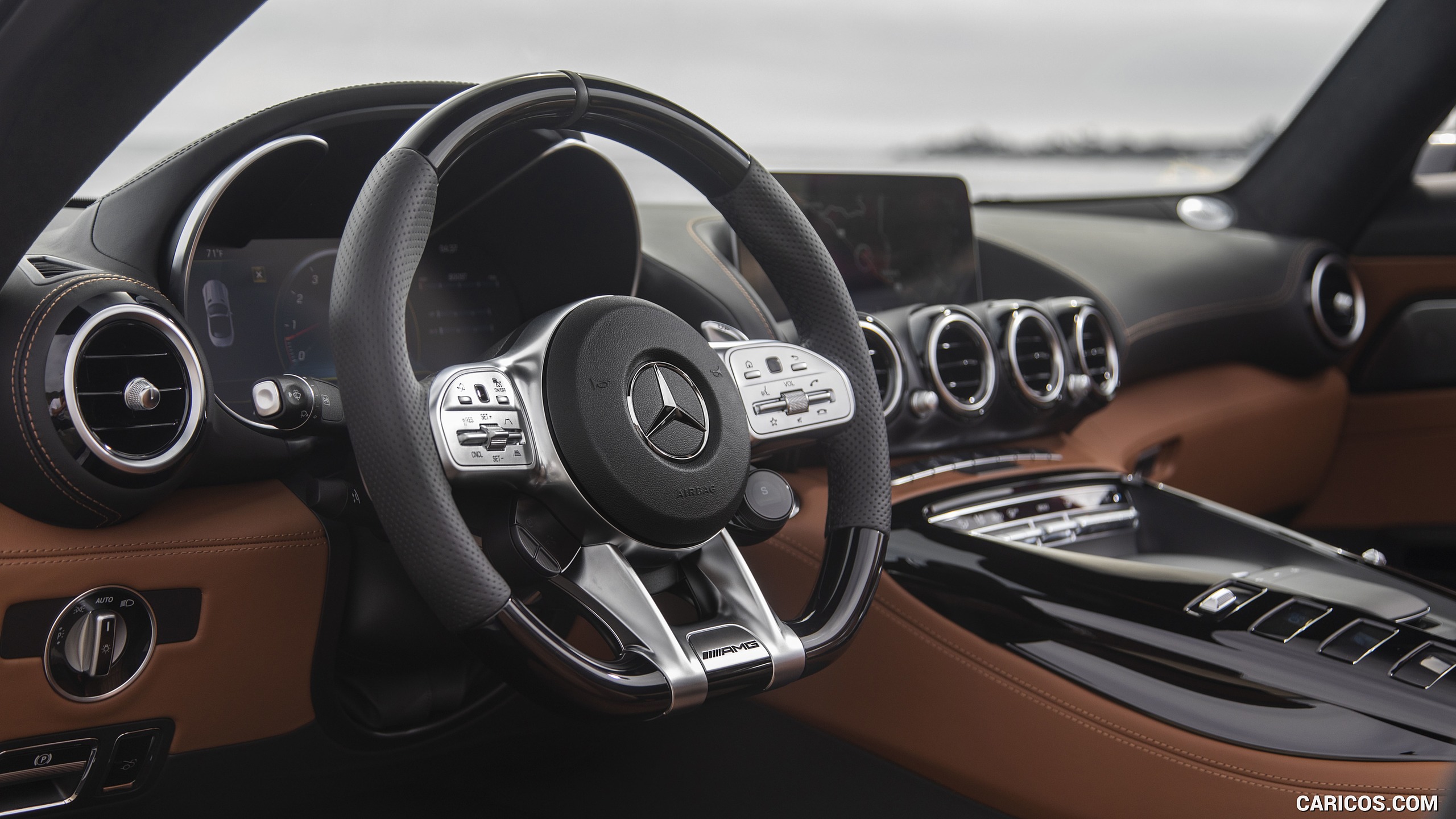 2020 Mercedes-AMG GT C Roadster (US-Spec) - Interior, Steering Wheel, #235 of 328