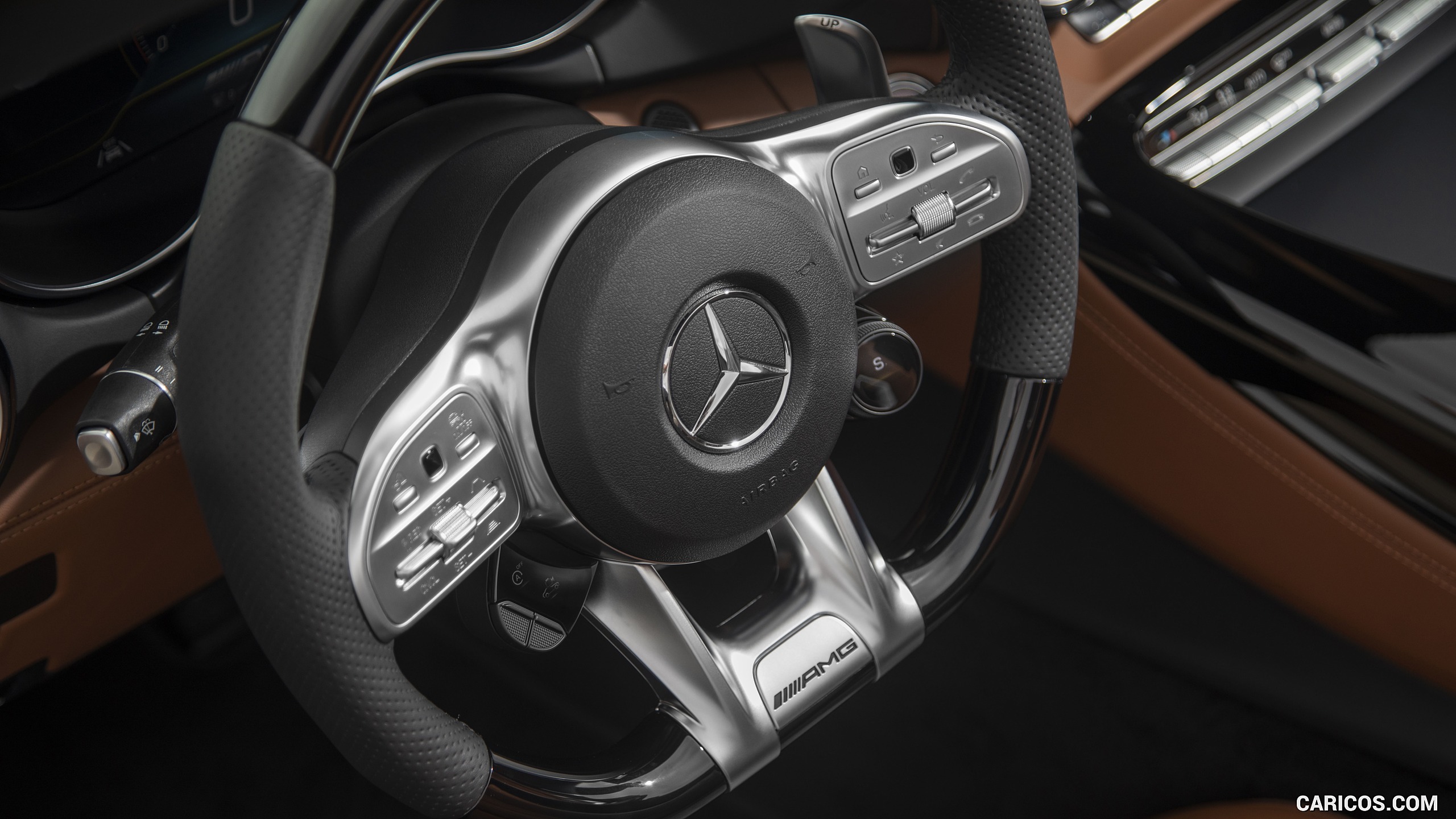 2020 Mercedes-AMG GT C Roadster (US-Spec) - Interior, Steering Wheel, #237 of 328