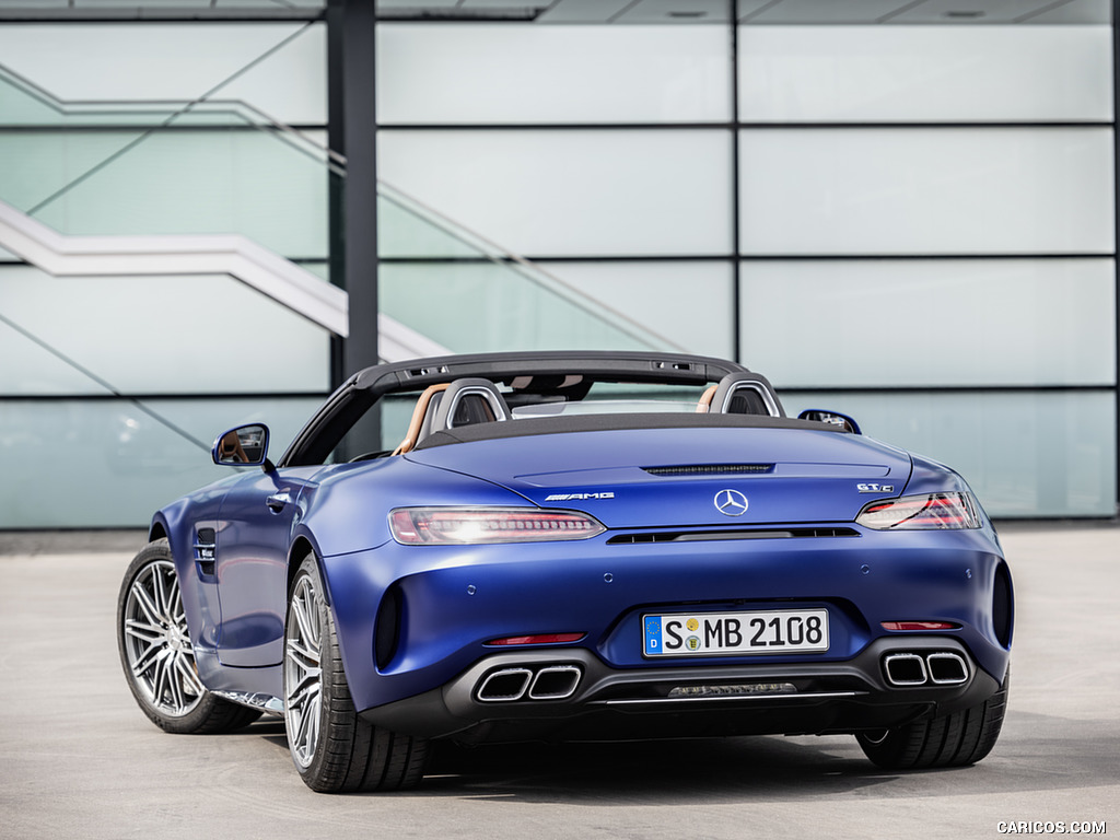 2020 Mercedes-AMG GT C Roadster (Color: Brilliant Blue) - Rear