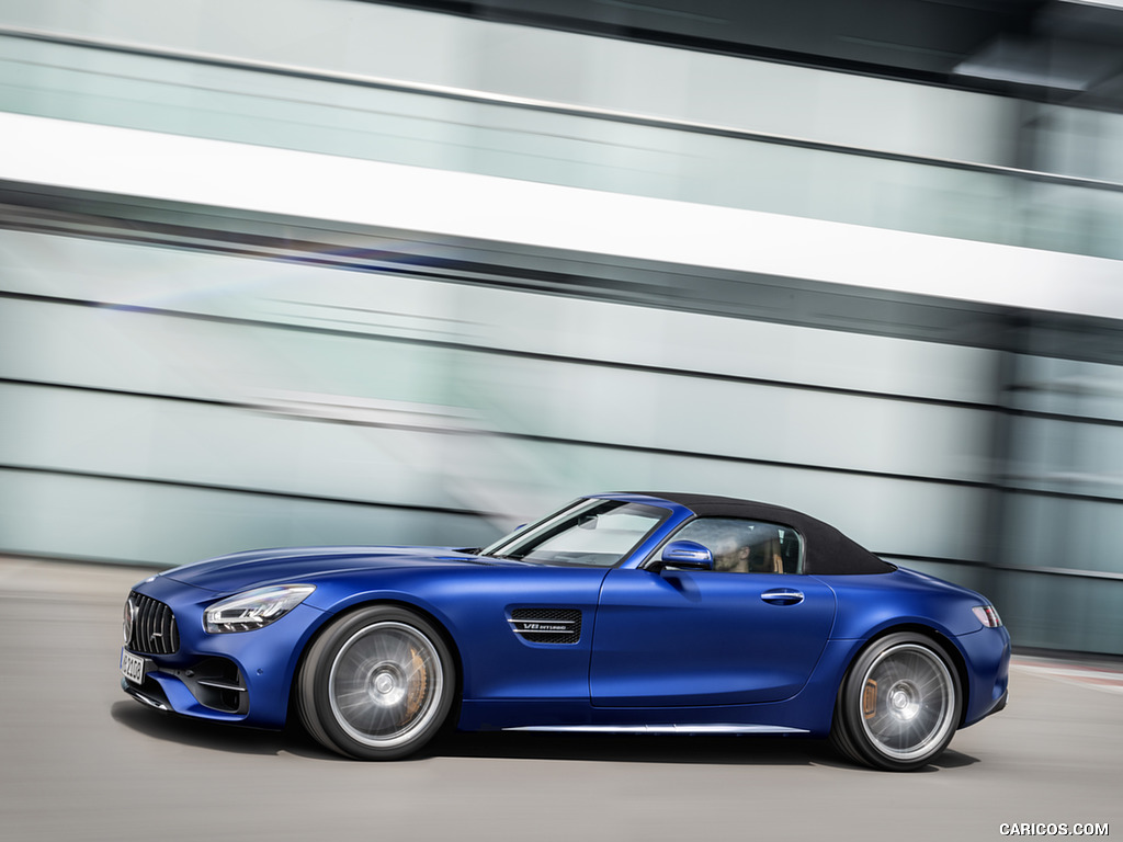 2020 Mercedes-AMG GT C Roadster (Color: Brilliant Blue) - Side