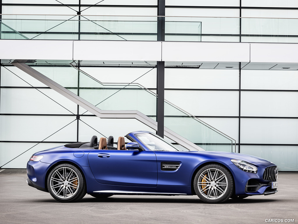 2020 Mercedes-AMG GT C Roadster (Color: Brilliant Blue) - Side