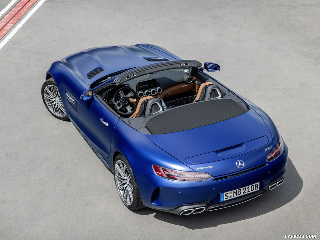 2020 Mercedes-AMG GT C Roadster (Color: Brilliant Blue) - Top