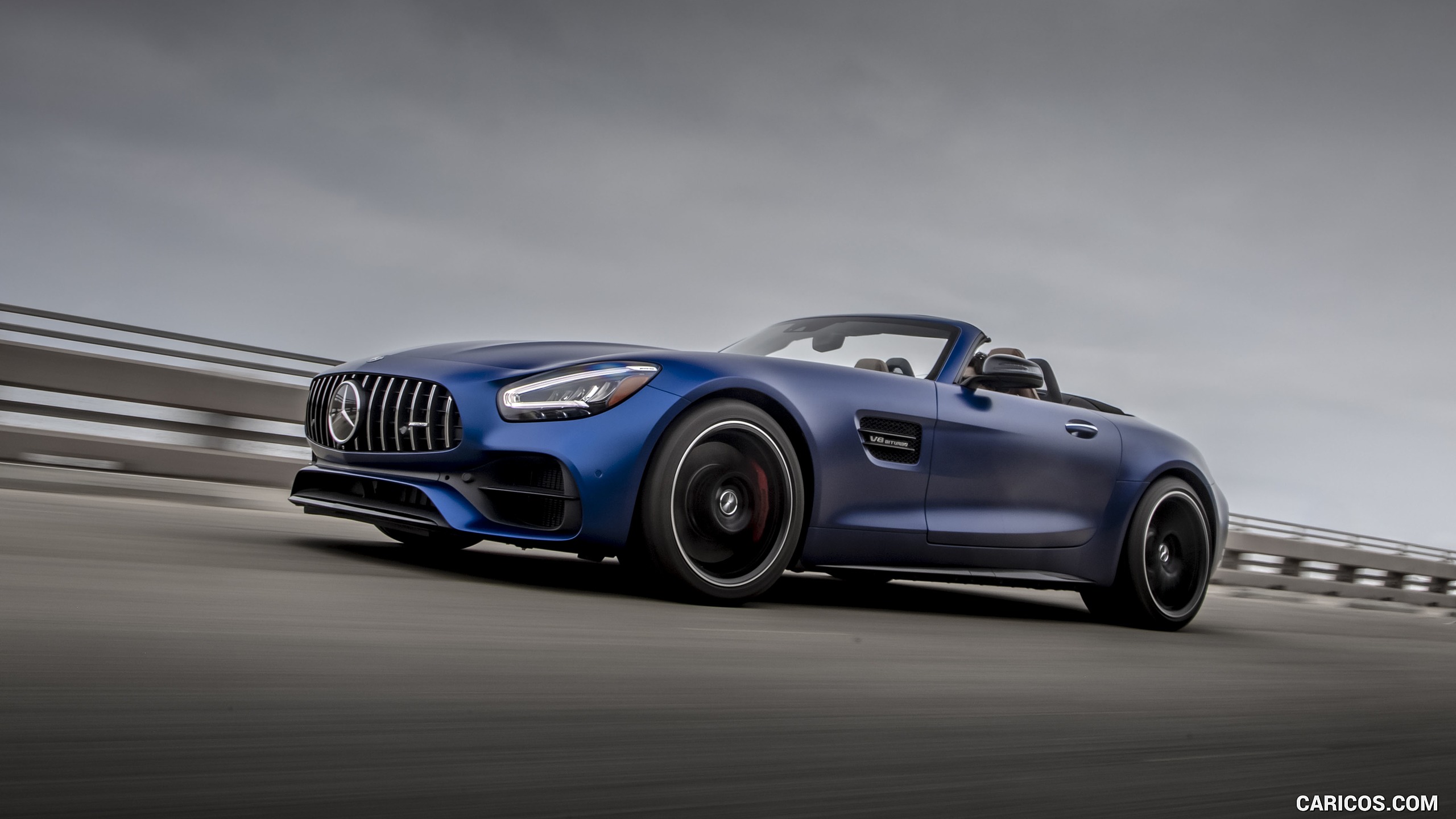 2020 Mercedes-AMG GT C Roadster (US-Spec) - Front Three-Quarter | Caricos