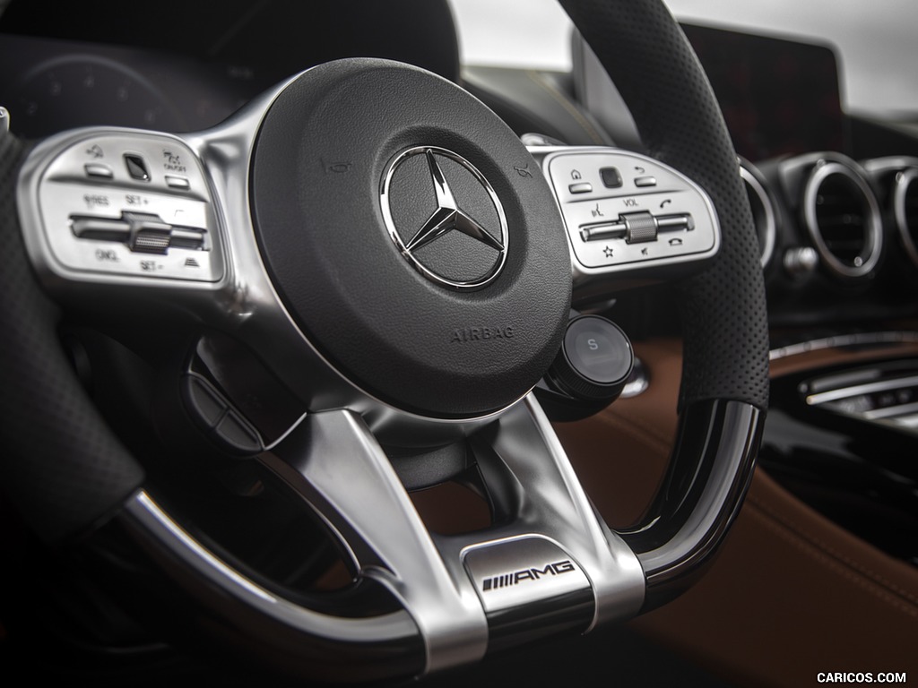 2020 Mercedes-AMG GT C Roadster (US-Spec) - Interior, Steering Wheel