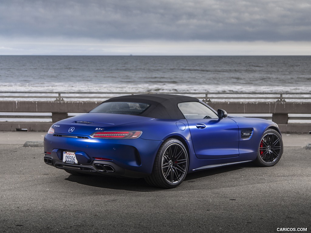 2020 Mercedes-AMG GT C Roadster (US-Spec) - Rear Three-Quarter