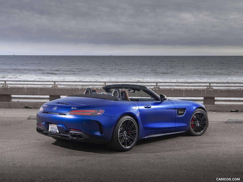 2020 Mercedes-AMG GT C Roadster (US-Spec) - Rear Three-Quarter