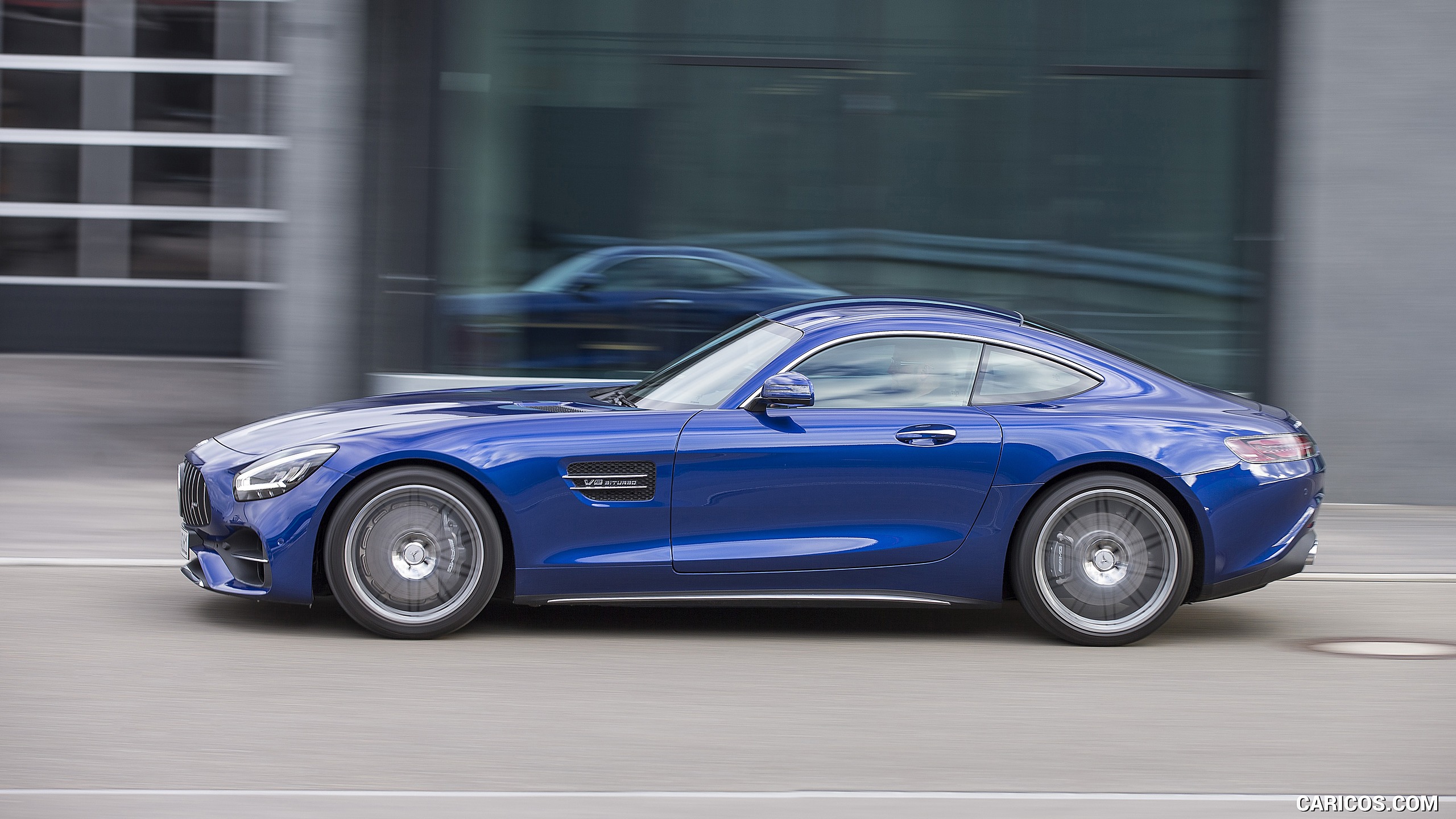2020 Mercedes-AMG GT Coupe (Color: Brilliant Blue Metallic) - Side, #63 of 328