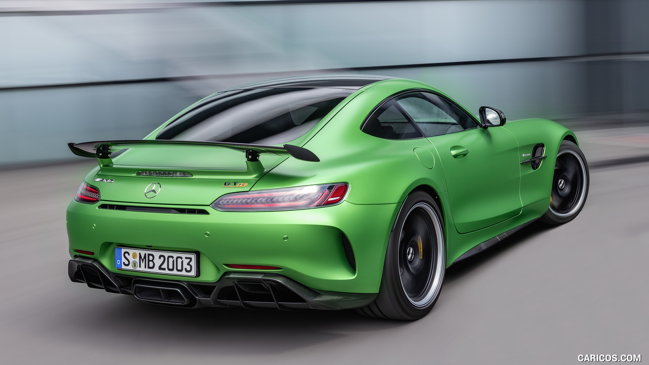 2020 Mercedes-AMG GT R (Color: Green Hell Magno) - Rear Three-Quarter, #24 of 328
