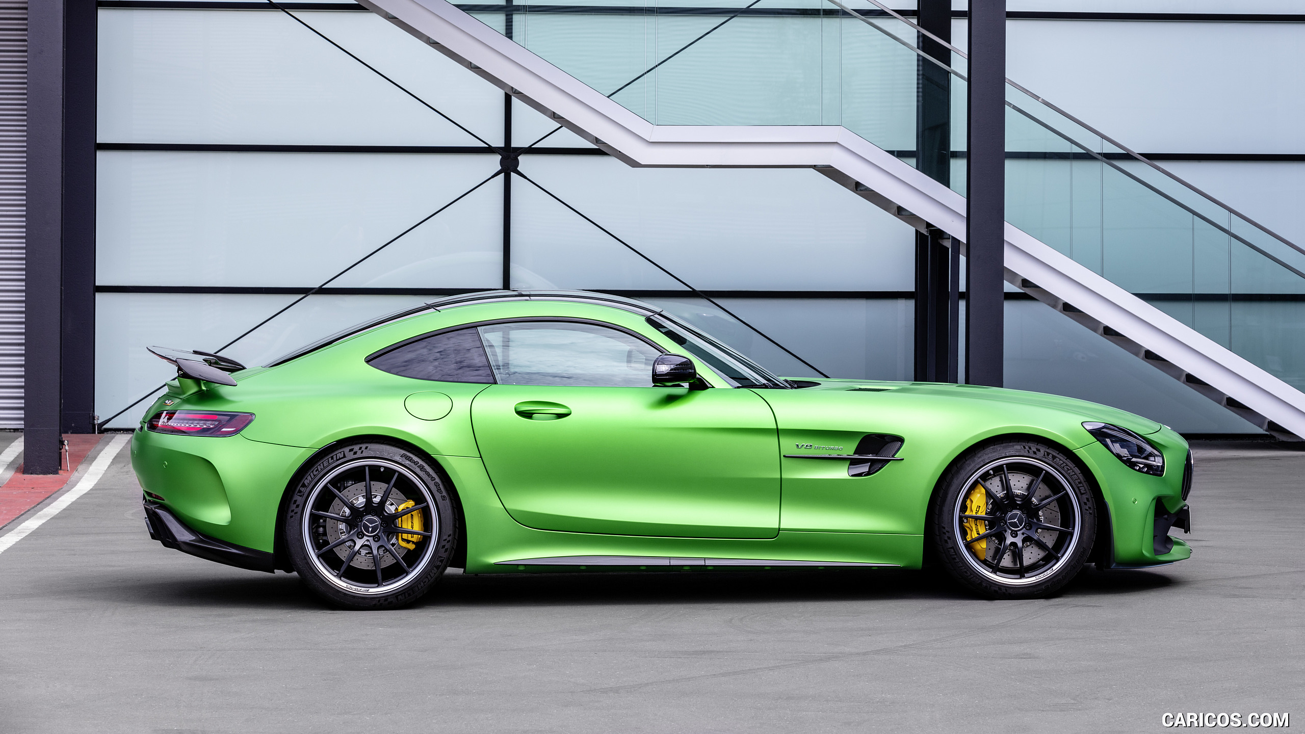 2020 Mercedes-AMG GT R (Color: Green Hell Magno) - Side, #28 of 328