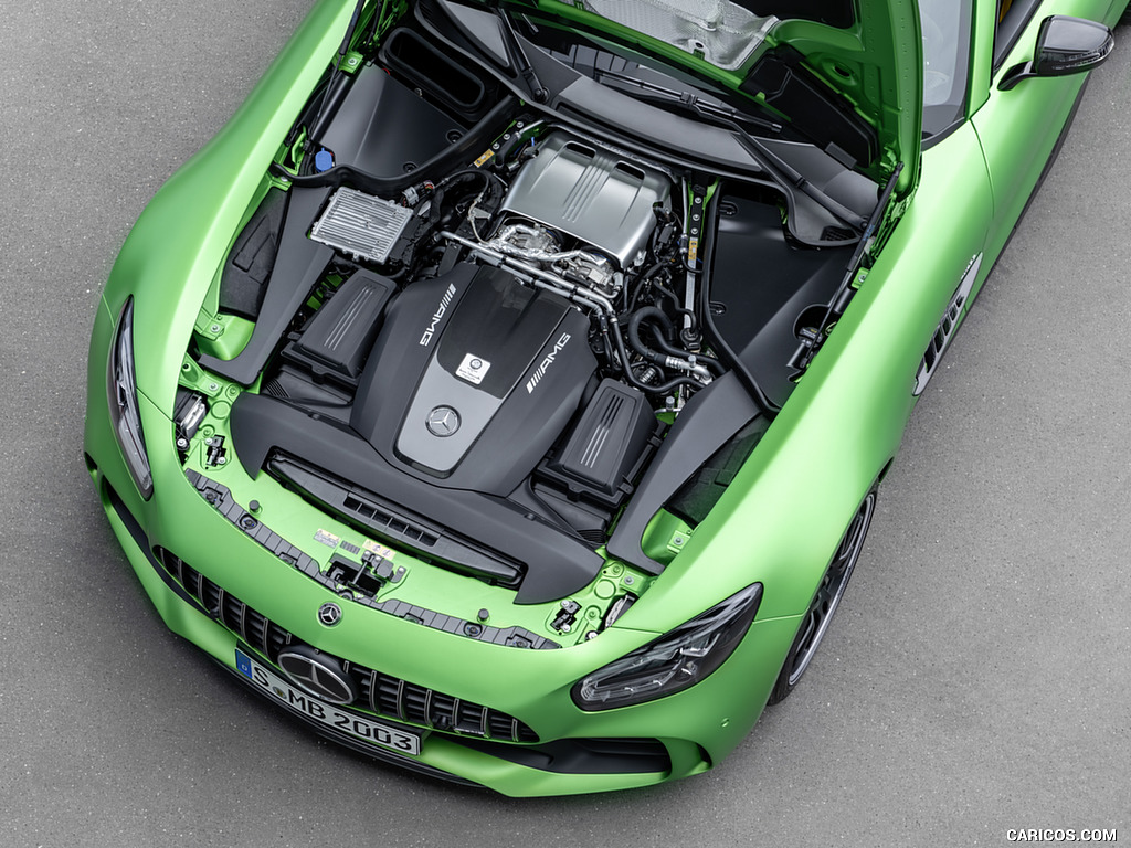 2020 Mercedes-AMG GT R (Color: Green Hell Magno) - Engine