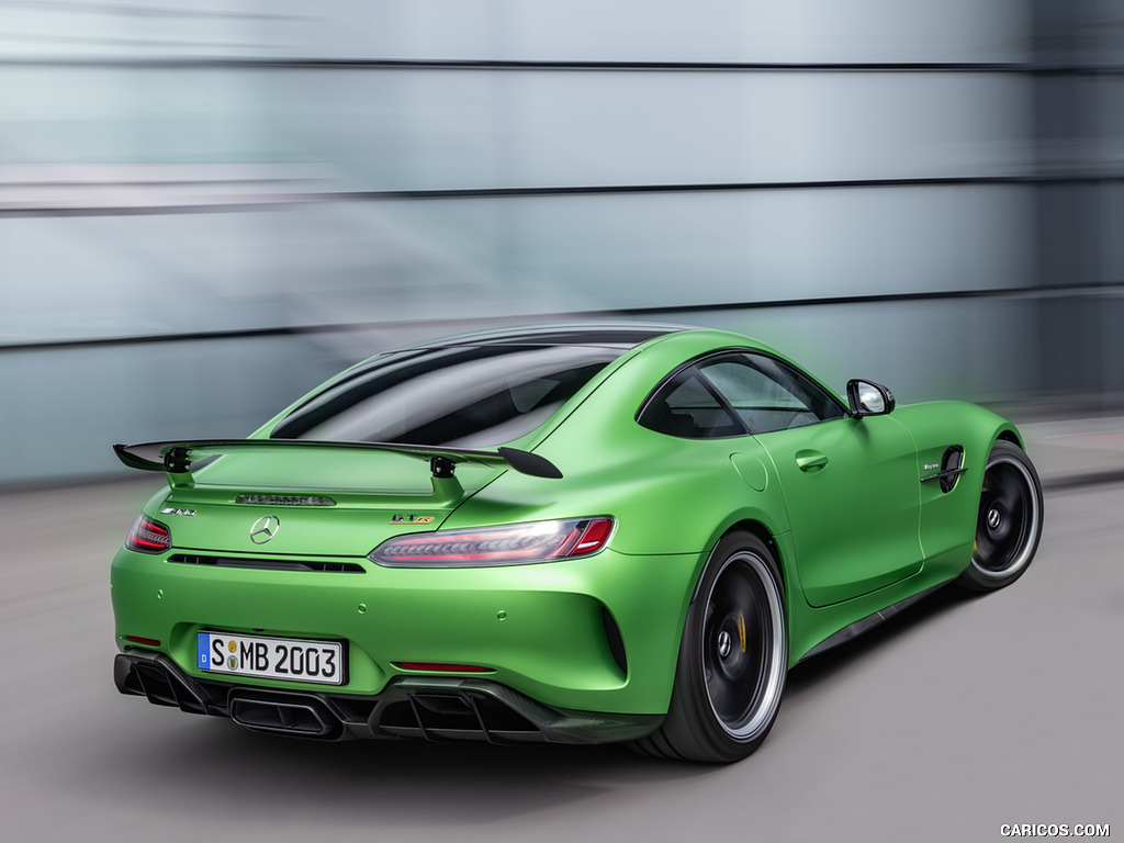 2020 Mercedes-AMG GT R (Color: Green Hell Magno) - Rear Three-Quarter