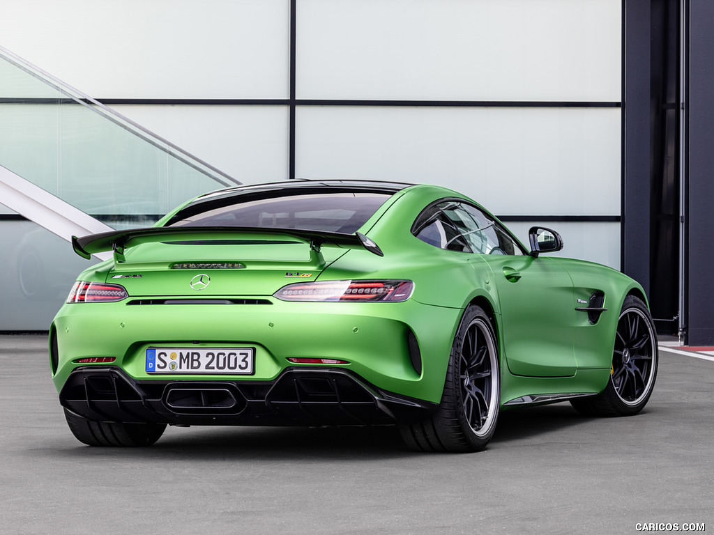 2020 Mercedes-AMG GT R (Color: Green Hell Magno) - Rear Three-Quarter