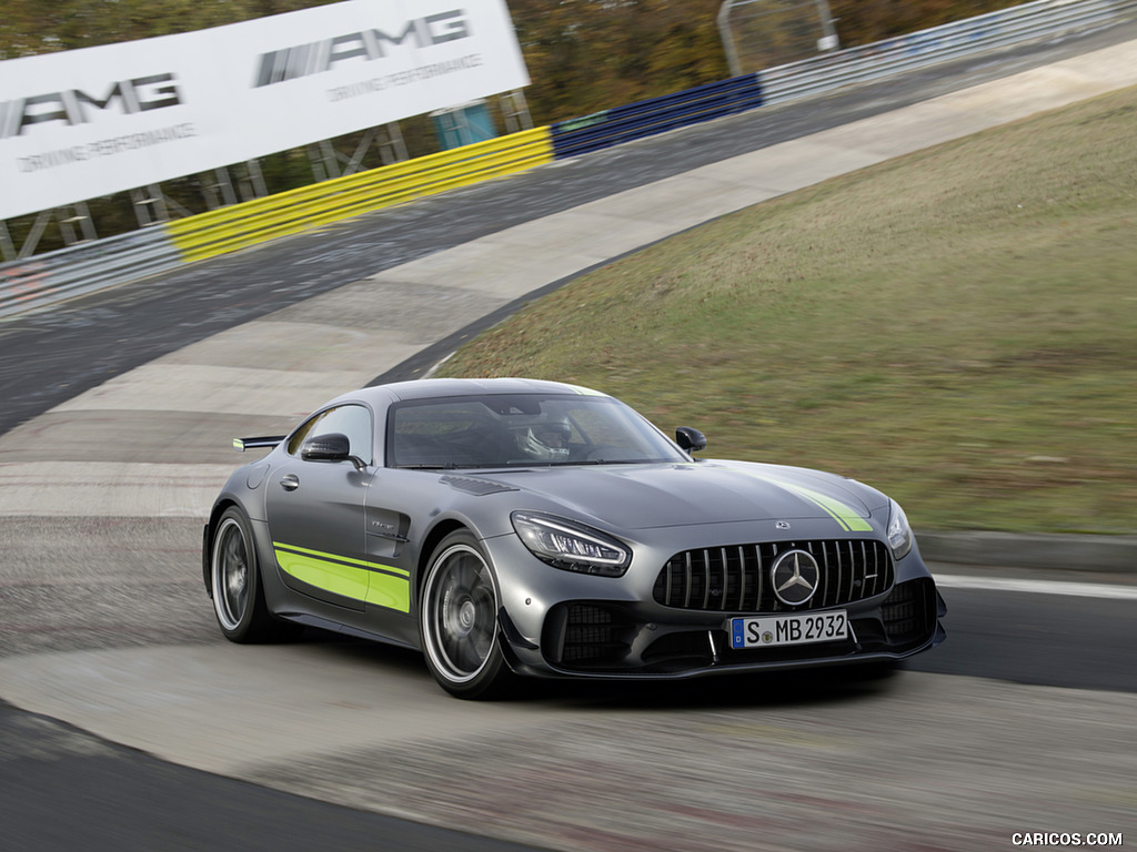 2020 Mercedes-AMG GT R Pro (Color: Selenite Grey Magno) - Front Three-Quarter