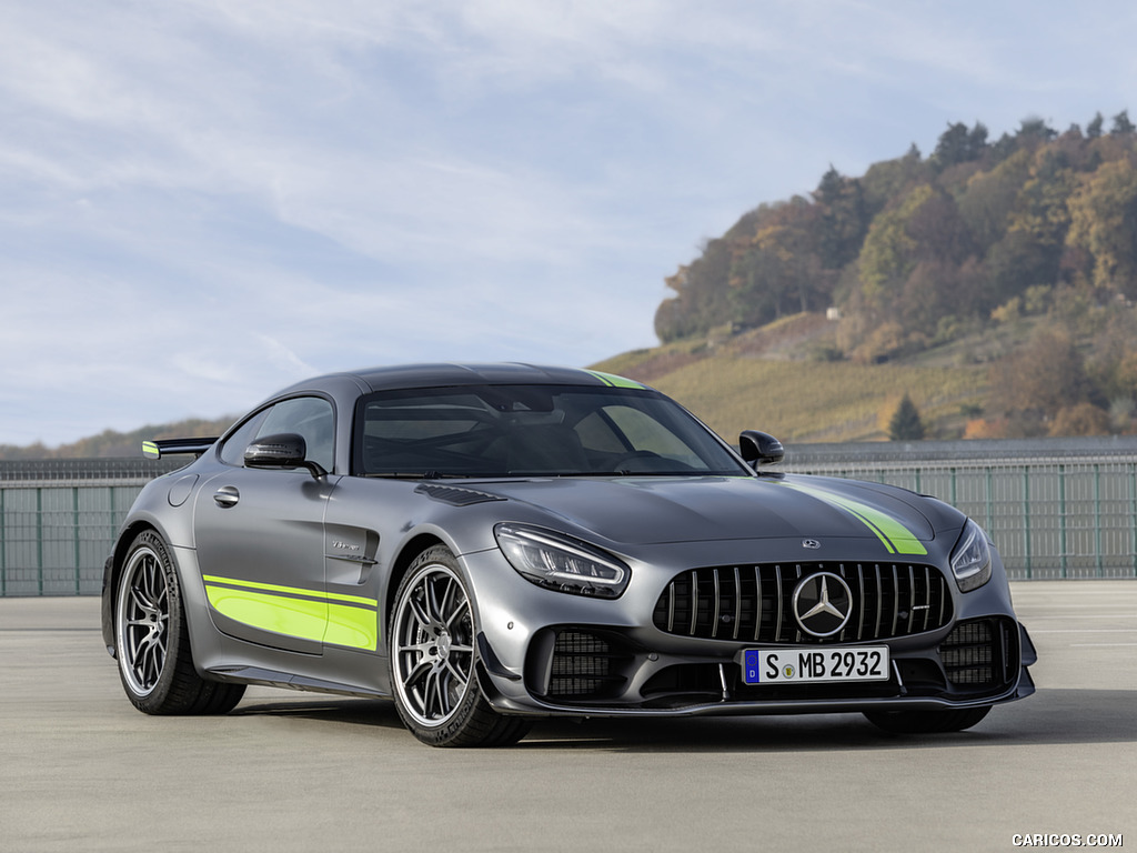 2020 Mercedes-AMG GT R Pro (Color: Selenite Grey Magno) - Front Three-Quarter