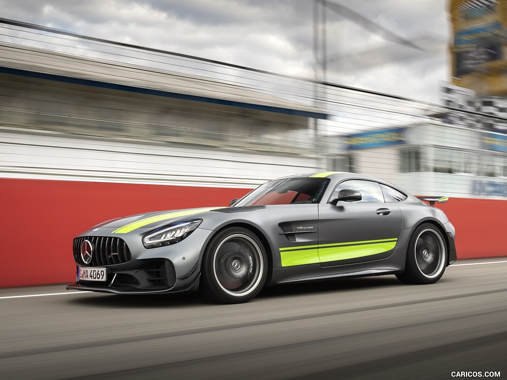 2020 Mercedes-AMG GT R Pro Color: (Designo Selenite Gray Magno) - Front Three-Quarter