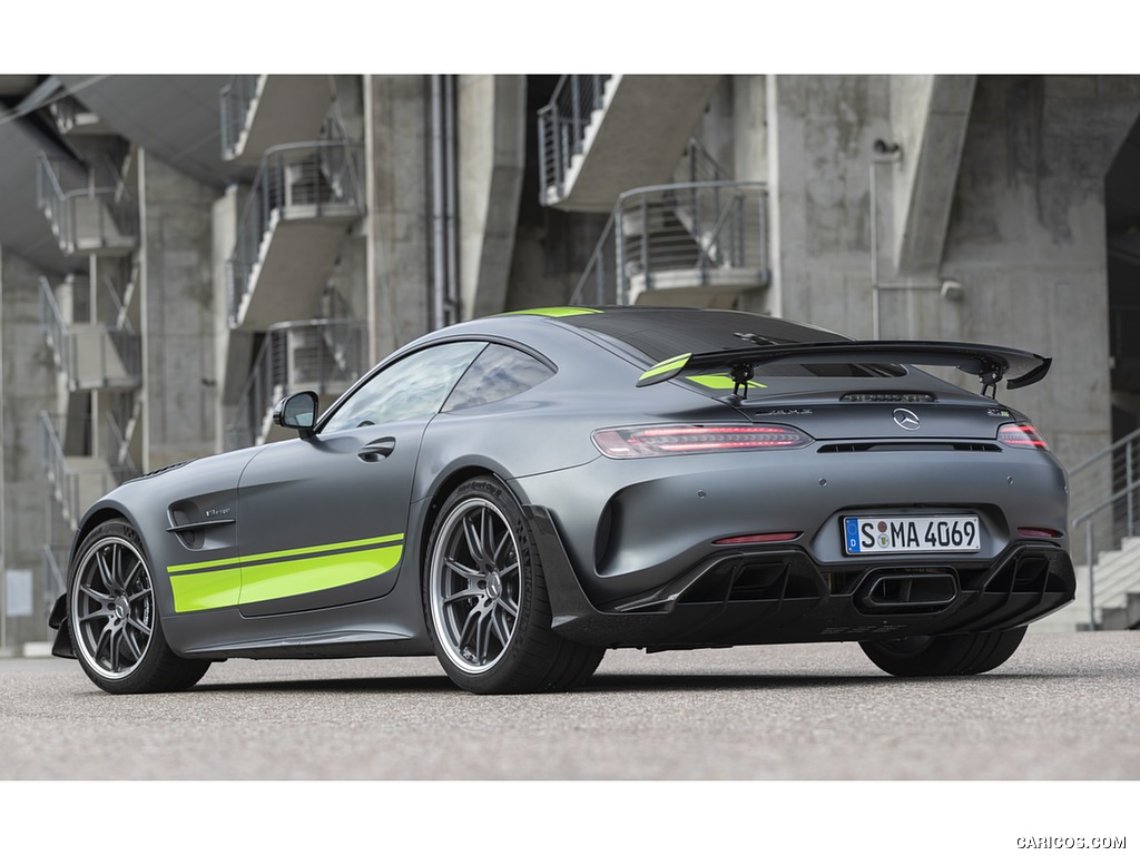 2020 Mercedes-AMG GT R Pro Color: (Designo Selenite Gray Magno) - Rear Three-Quarter