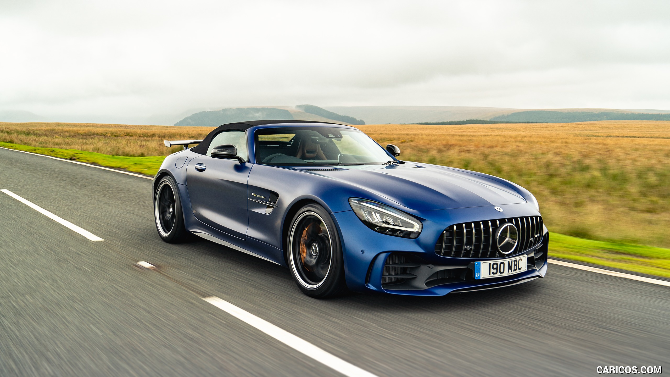 2020 Mercedes-AMG GT R Roadster (UK-Spec) - Front Three-Quarter | Caricos