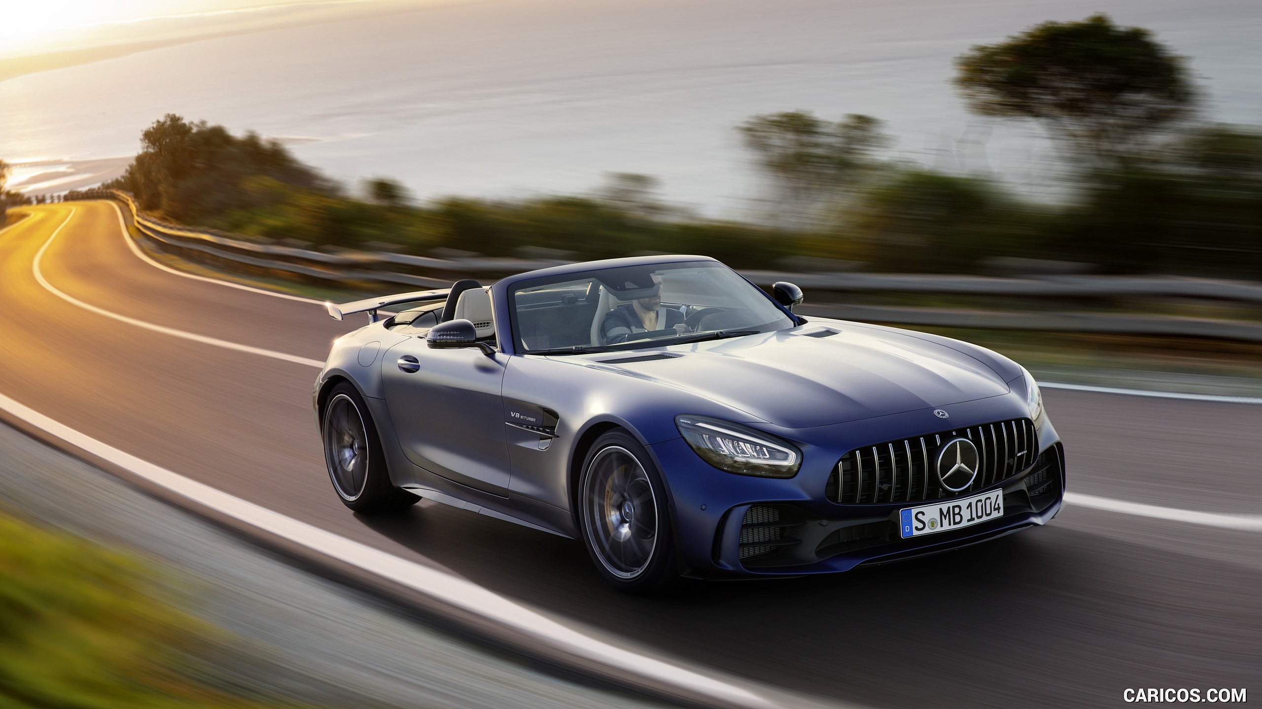 2020 Mercedes-AMG GT R Roadster - Front Three-Quarter, #3 of 246