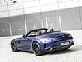 2020 Mercedes-AMG GT Roadster (Color: Brilliant Blue Magno) - Rear Three-Quarter