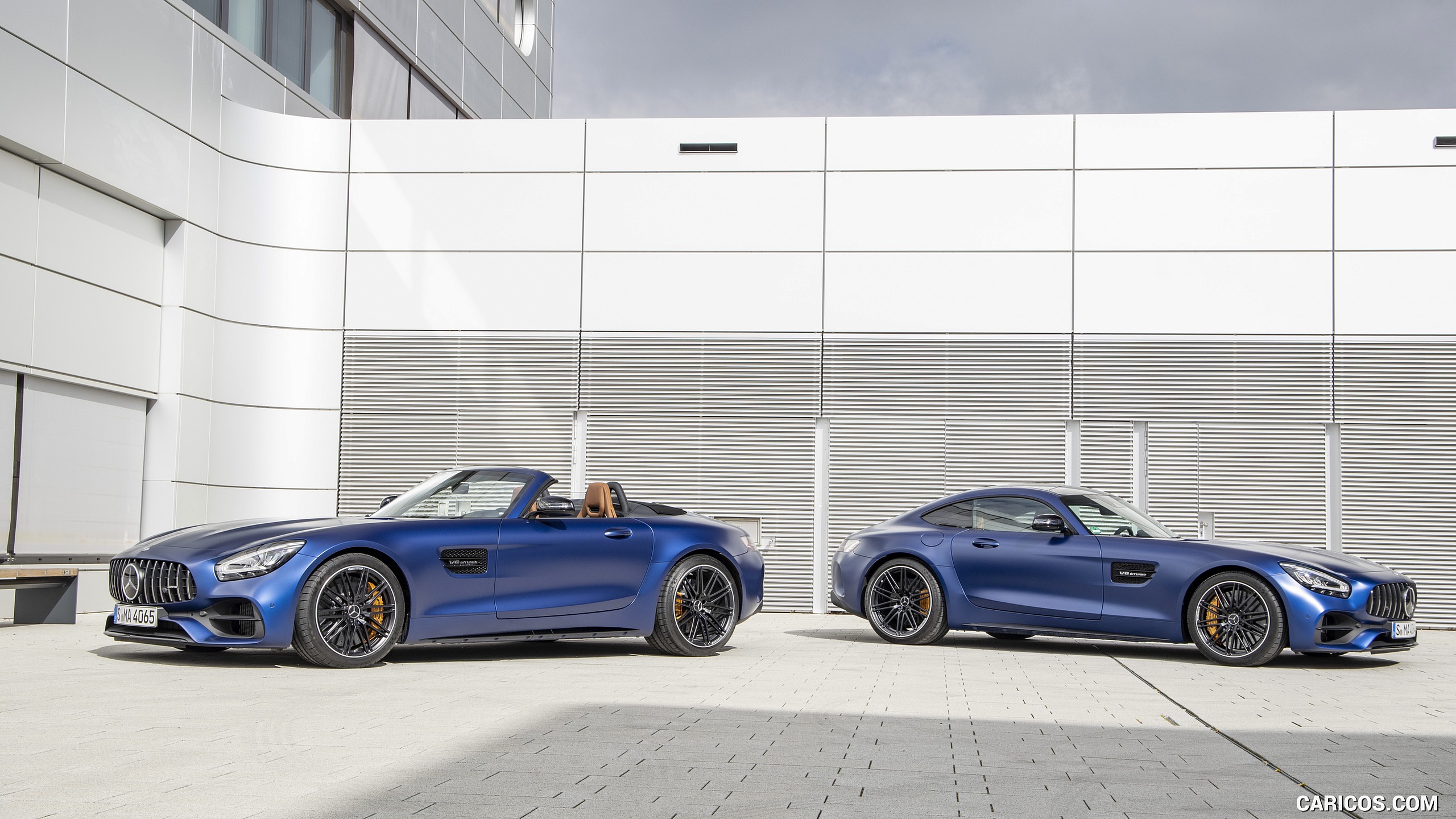 2020 Mercedes-AMG GT Roadster (Color: Brilliant Blue Magno) and GT ...