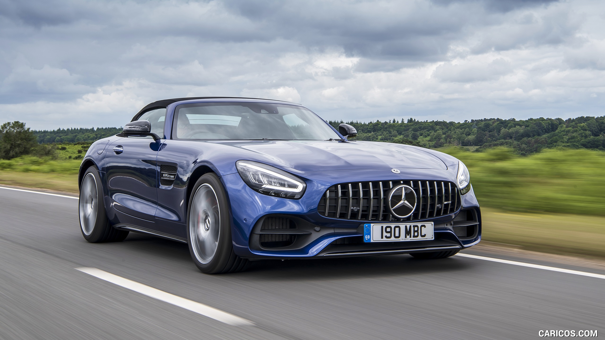 2020 Mercedes-AMG GT S Roadster (UK-Spec) - Front Three-Quarter | Caricos