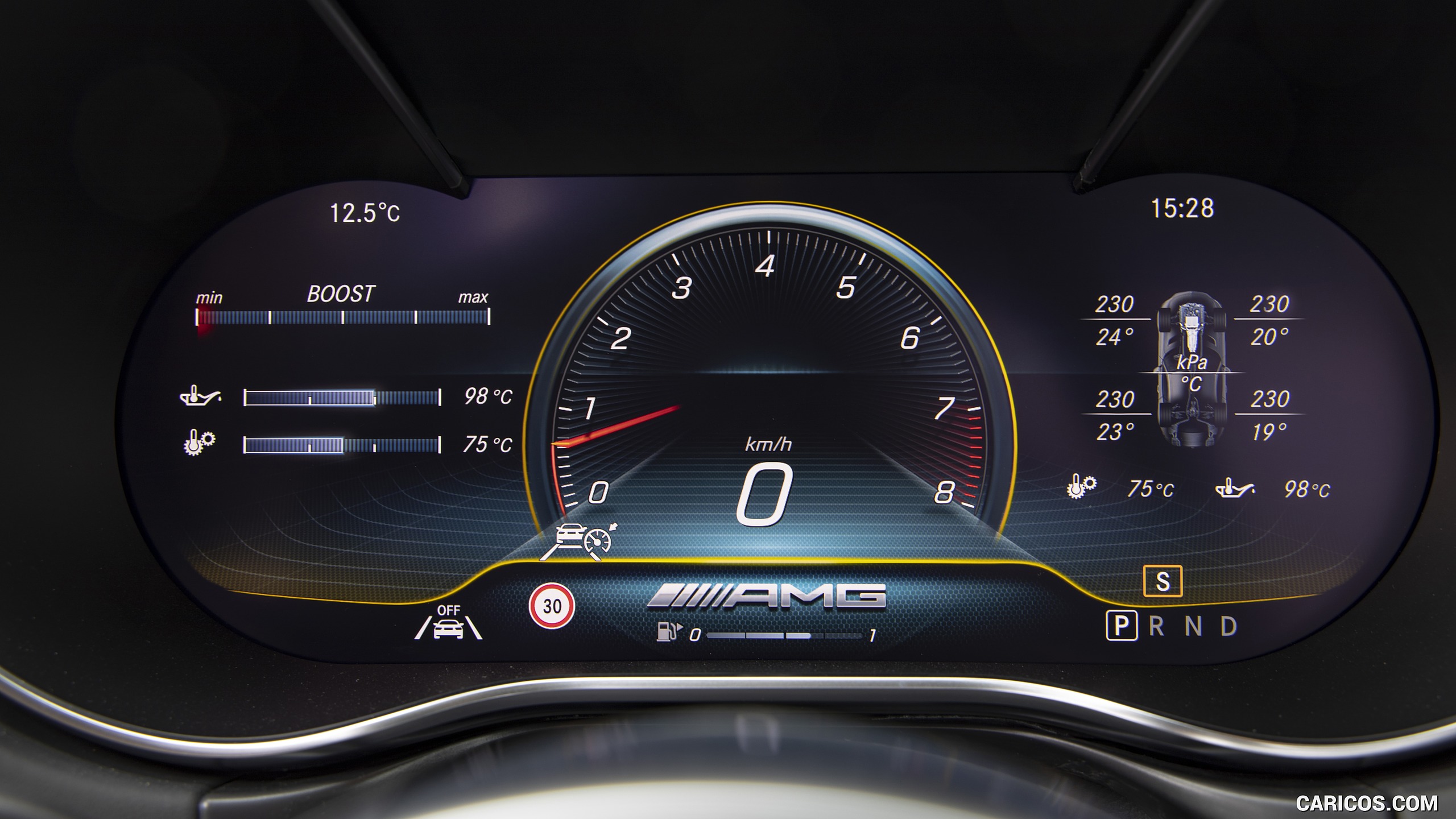 2020 Mercedes-AMG GT S Roadster - Digital Instrument Cluster, #105 of 328