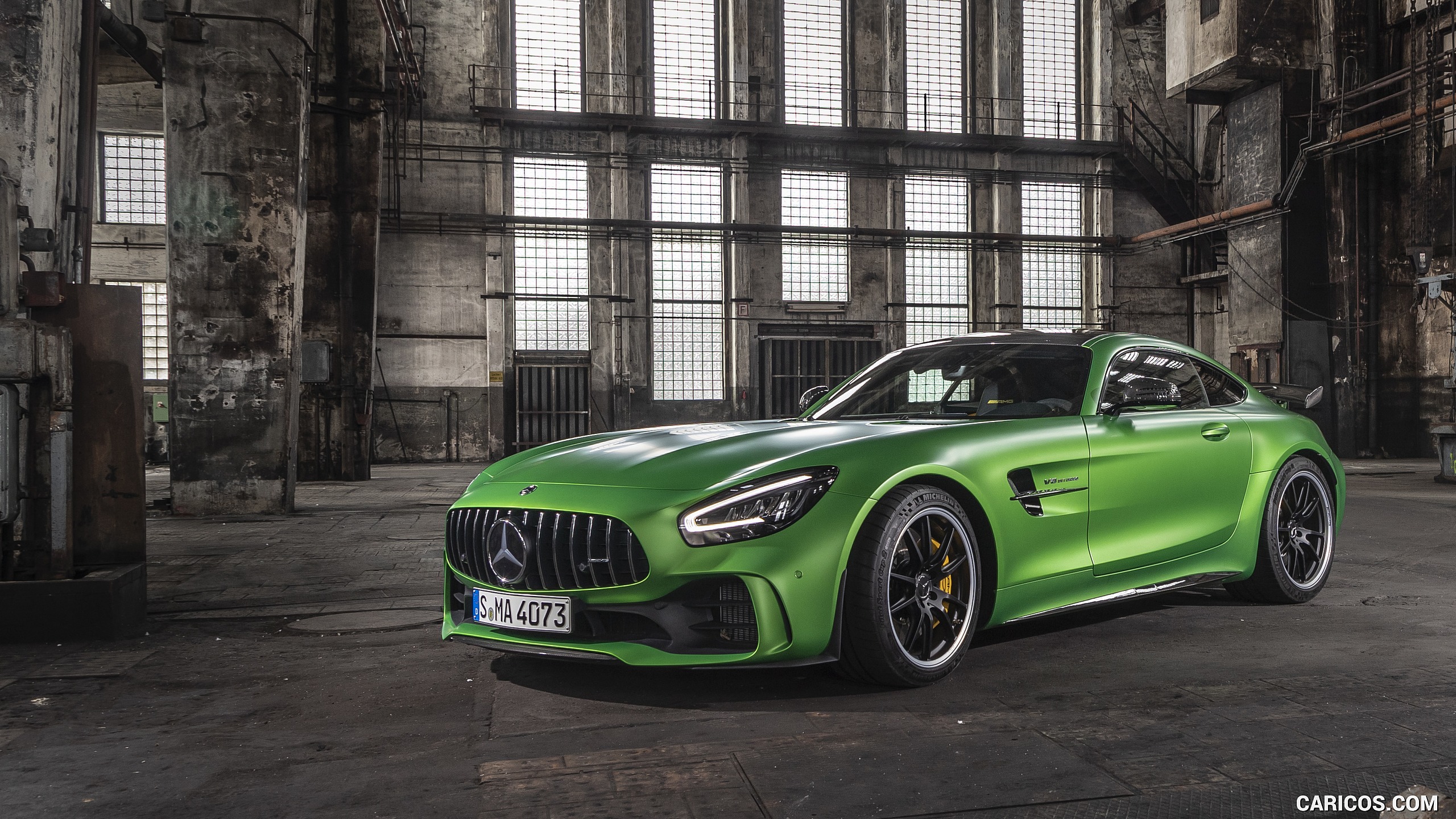 2020 Mercedes-AMG R Coupe (Color: Green Hell Magno) - Front Three-Quarter, #128 of 328