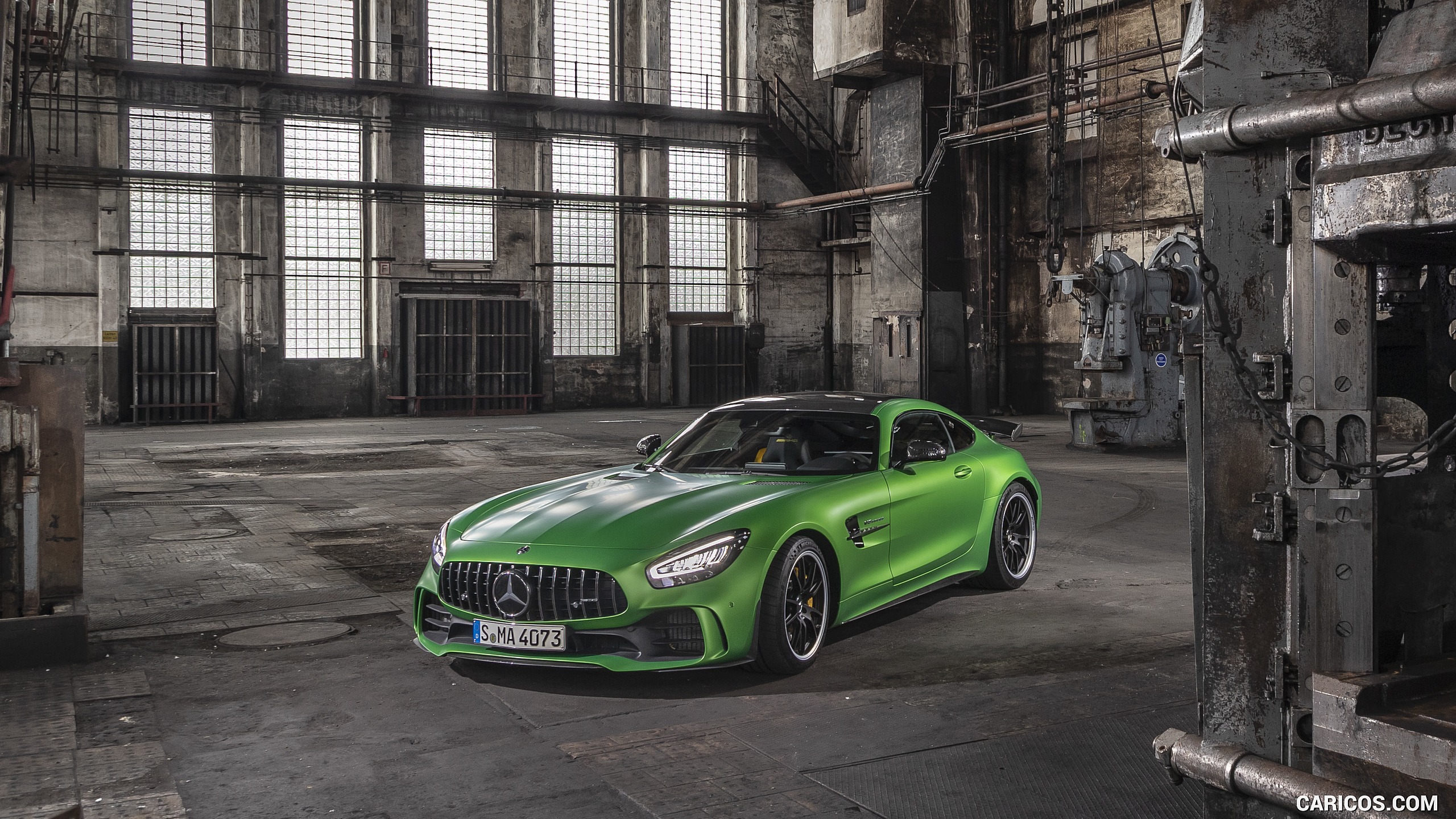 2020 Mercedes-AMG R Coupe (Color: Green Hell Magno) - Front Three-Quarter, #129 of 328