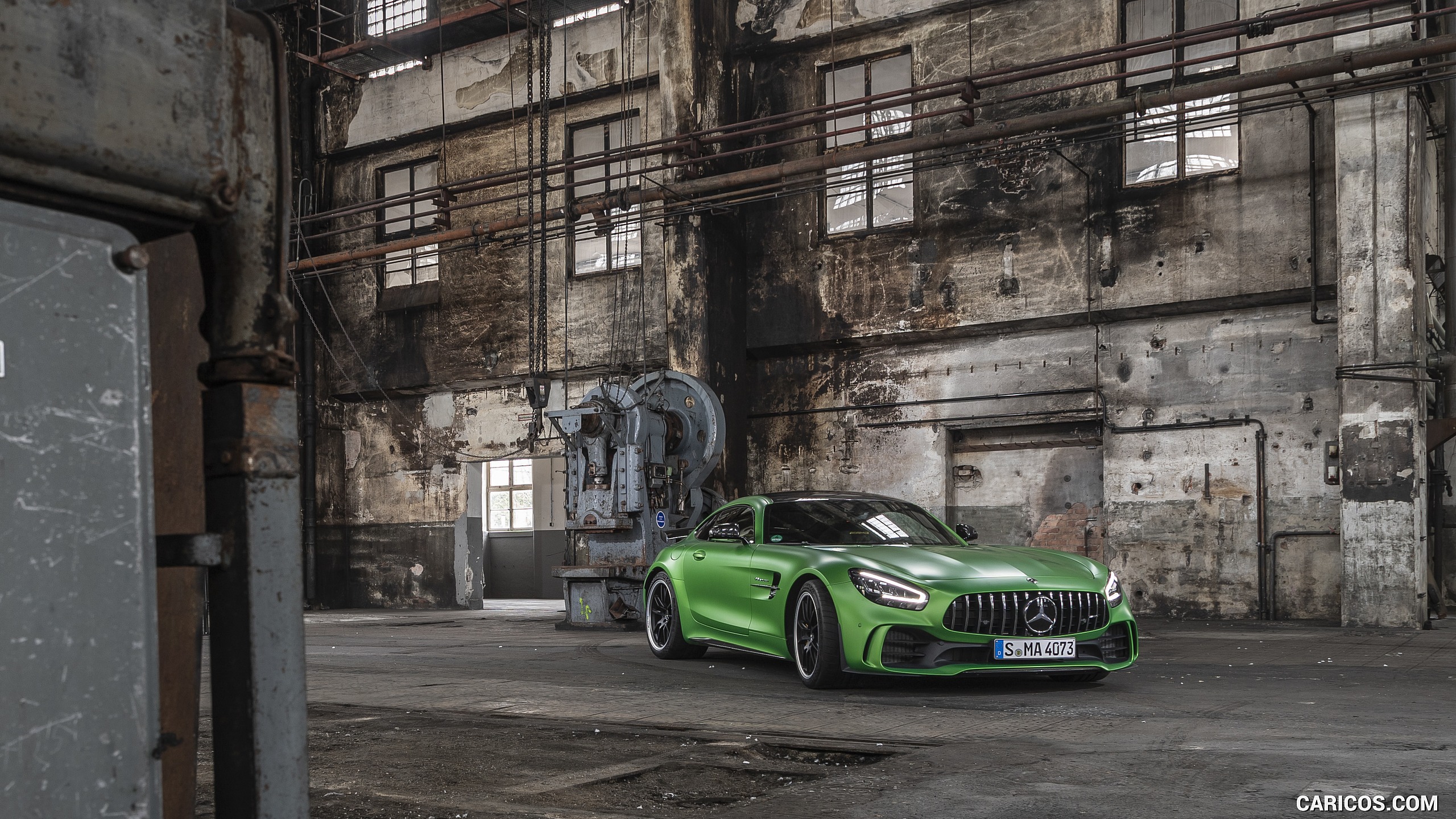 2020 Mercedes-AMG R Coupe (Color: Green Hell Magno) - Front Three-Quarter, #133 of 328
