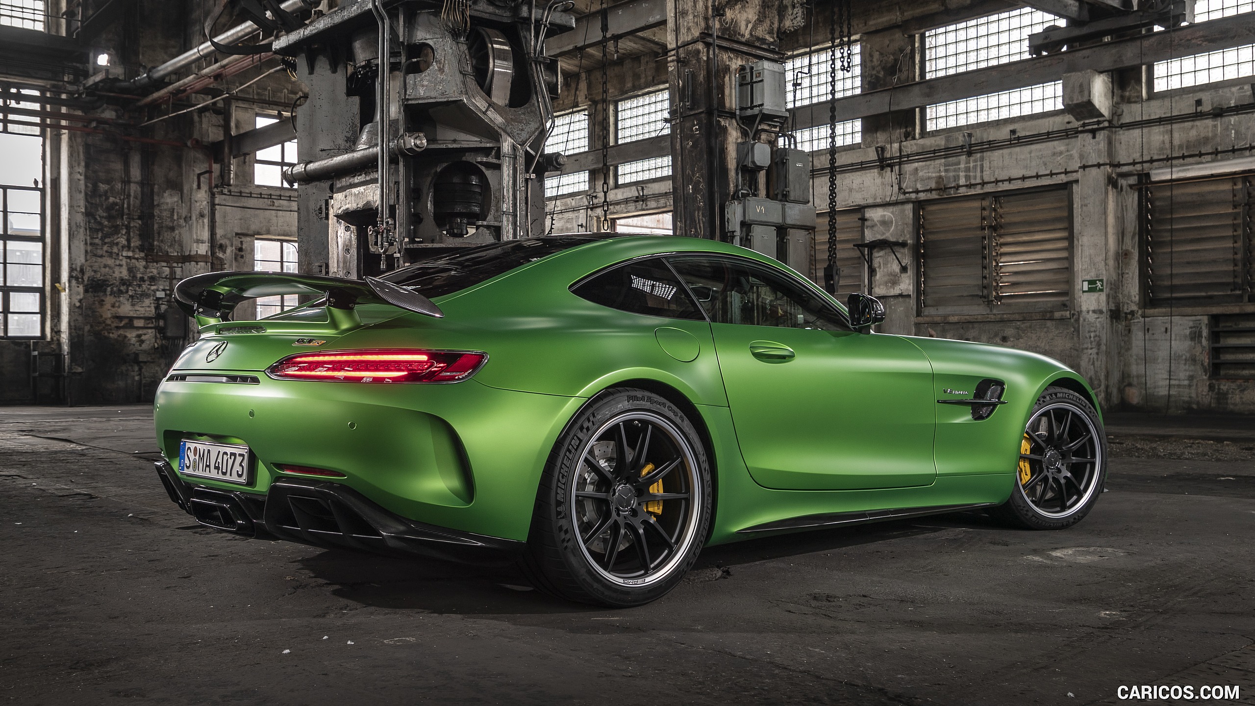 2020 Mercedes-AMG R Coupe (Color: Green Hell Magno) - Rear Three-Quarter, #125 of 328