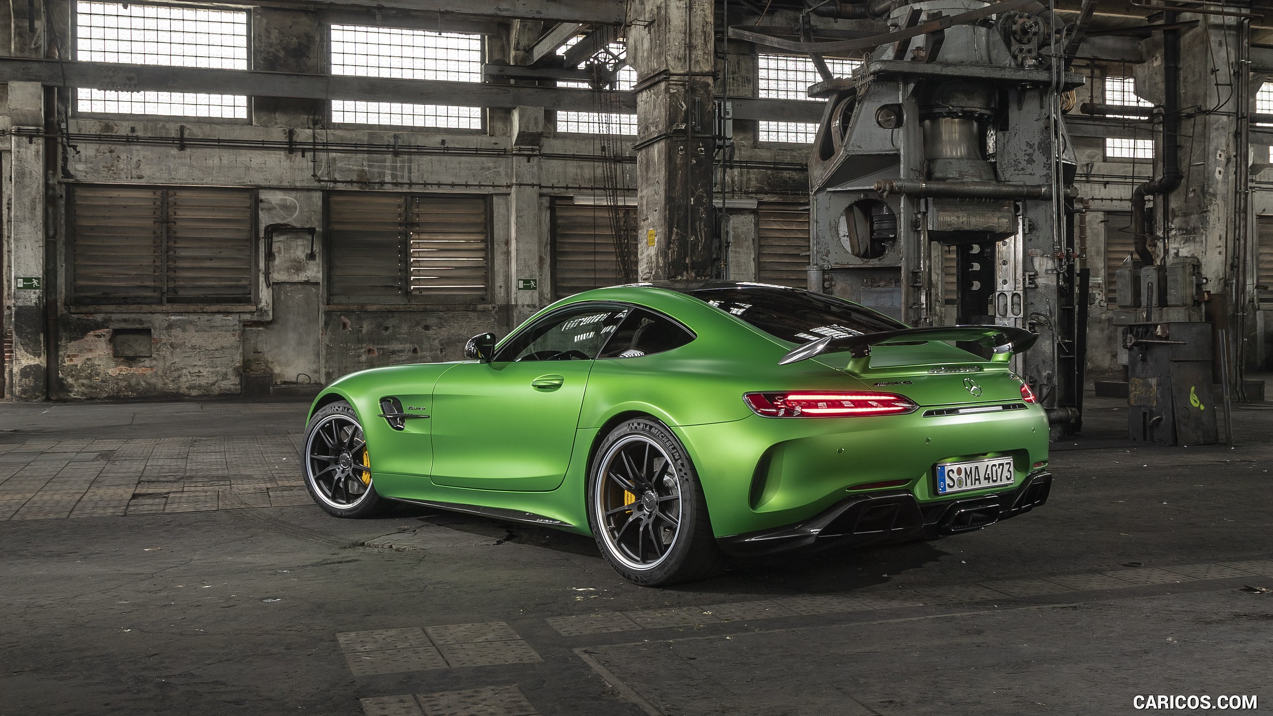 2020 Mercedes-AMG R Coupe (Color: Green Hell Magno) - Rear Three-Quarter, #130 of 328