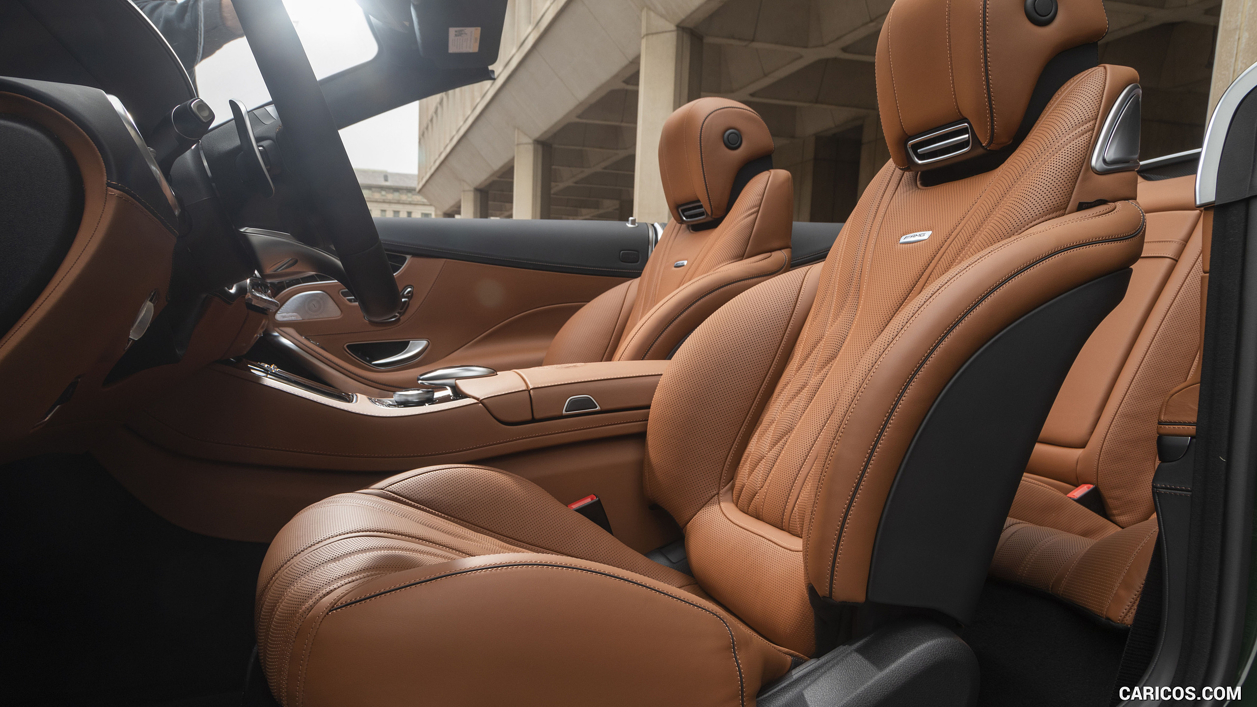 2020 Mercedes-AMG S 63 Cabriolet (US-Spec) - Interior, Front Seats, #44 of 47