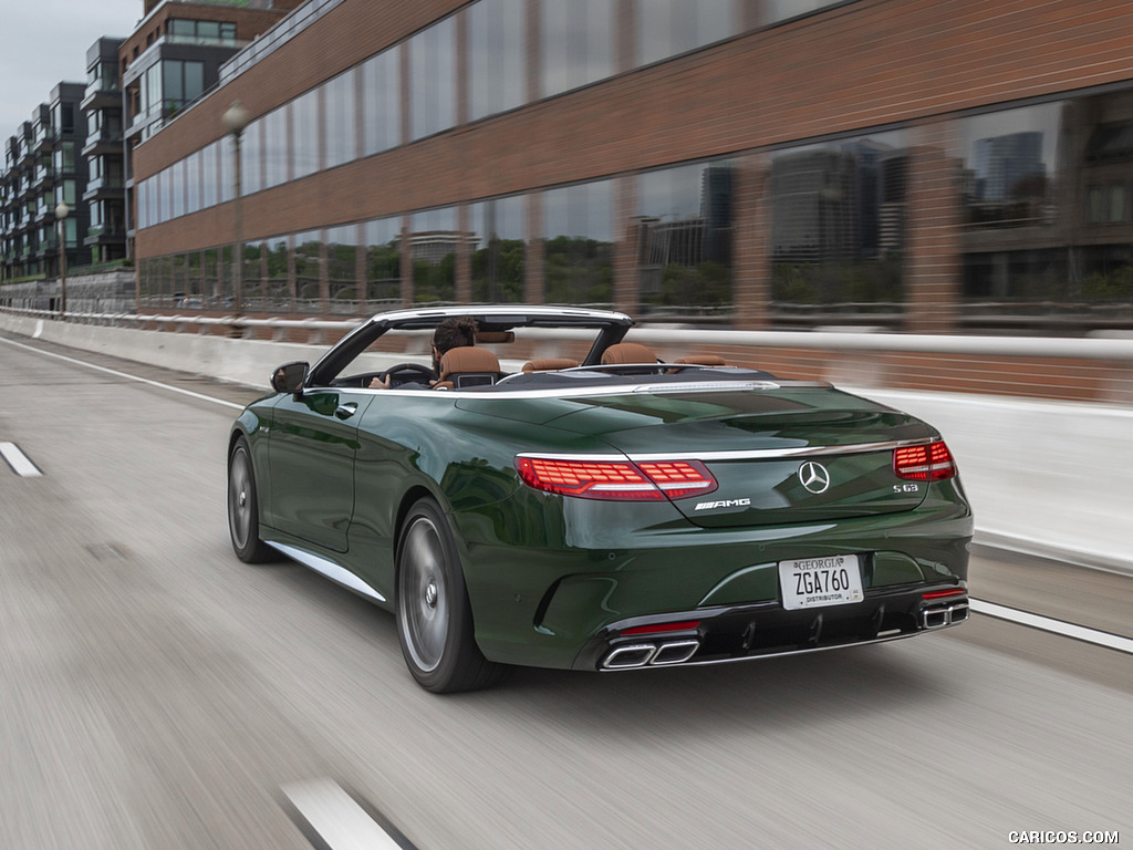 2020 Mercedes-AMG S 63 Cabriolet (US-Spec) - Rear Three-Quarter