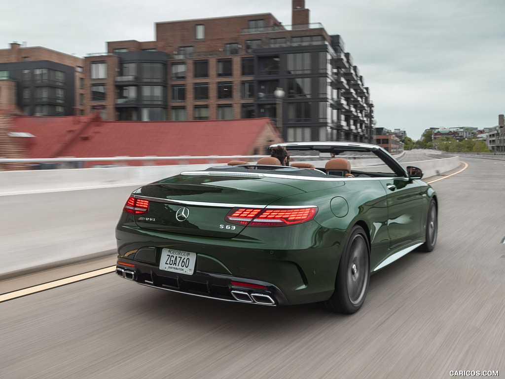 2020 Mercedes-AMG S 63 Cabriolet (US-Spec) - Rear Three-Quarter