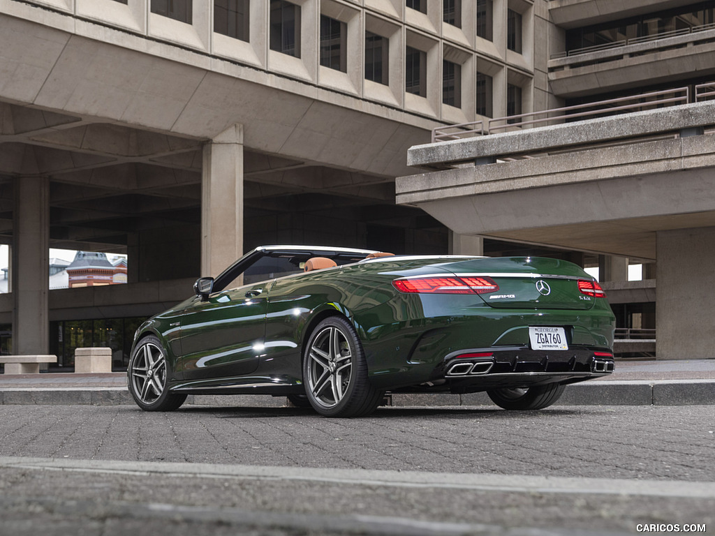 2020 Mercedes-AMG S 63 Cabriolet (US-Spec) - Rear Three-Quarter