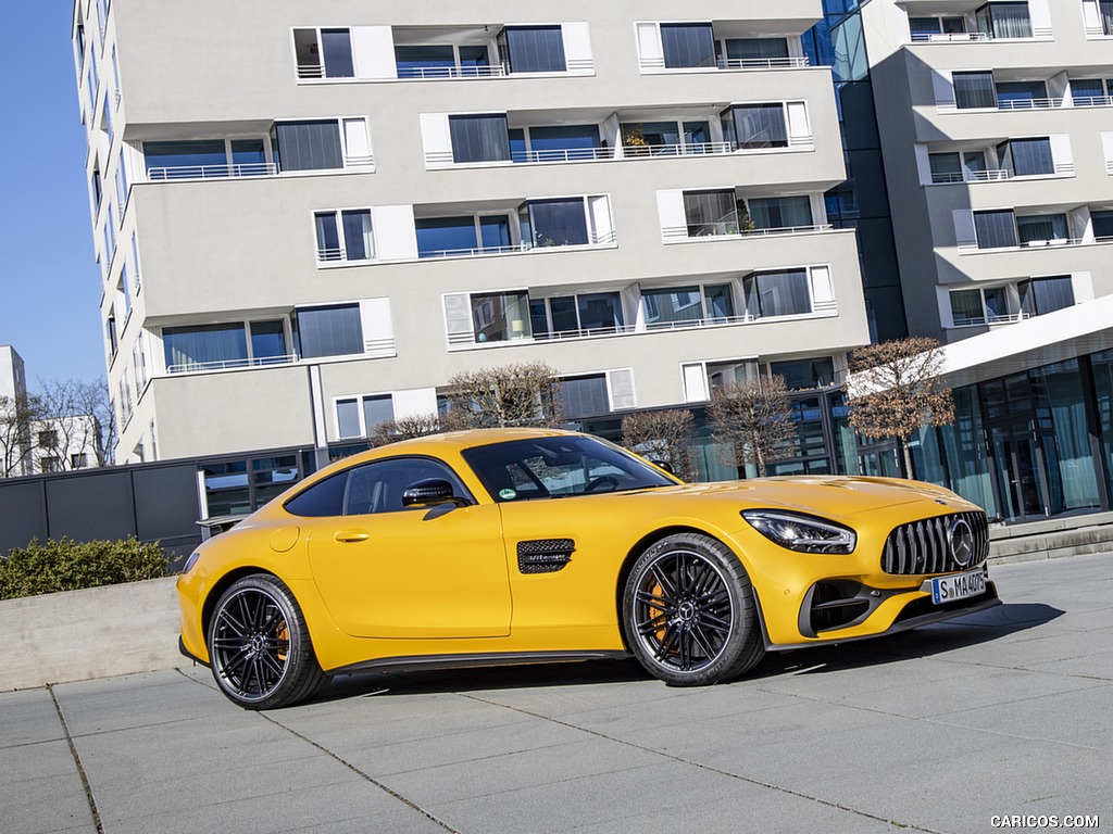 2020 Mercedes-AMG S Coupe (Color: AMG Solarbeam) - Front Three-Quarter