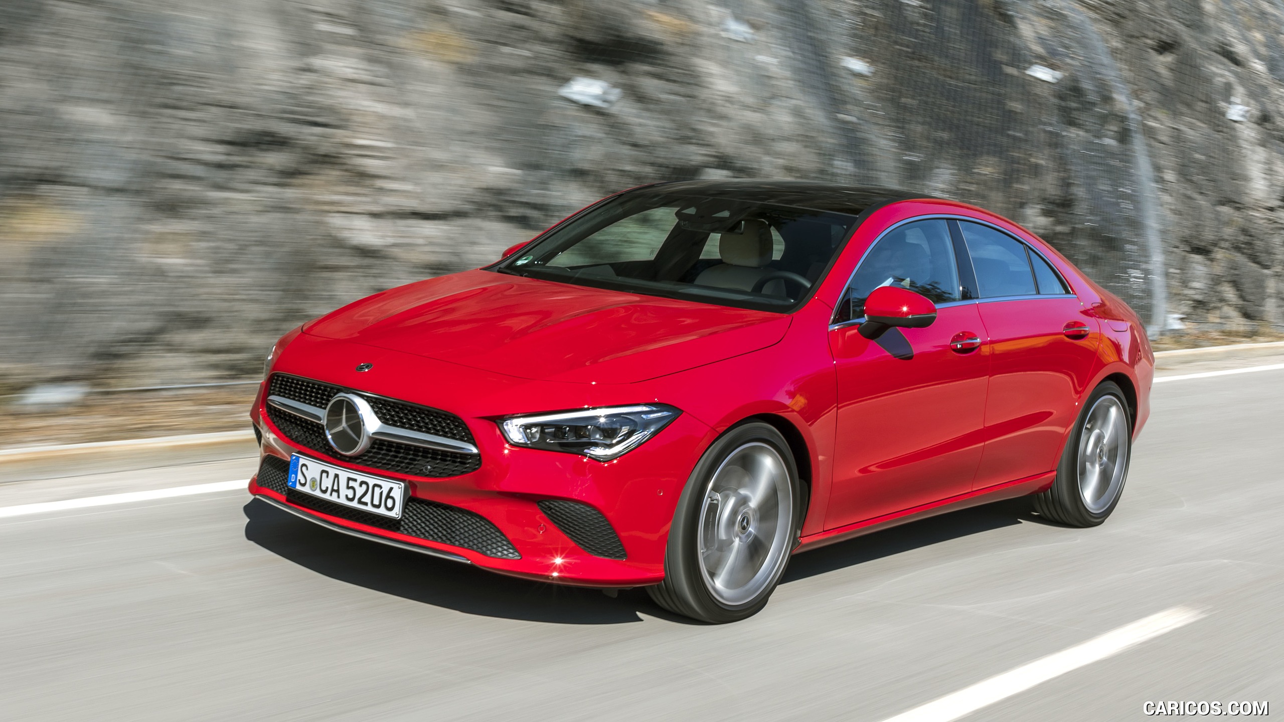 2020 Mercedes-Benz CLA 200 Coupe (Color: Jupiter Red) - Front Three-Quarter, #90 of 178