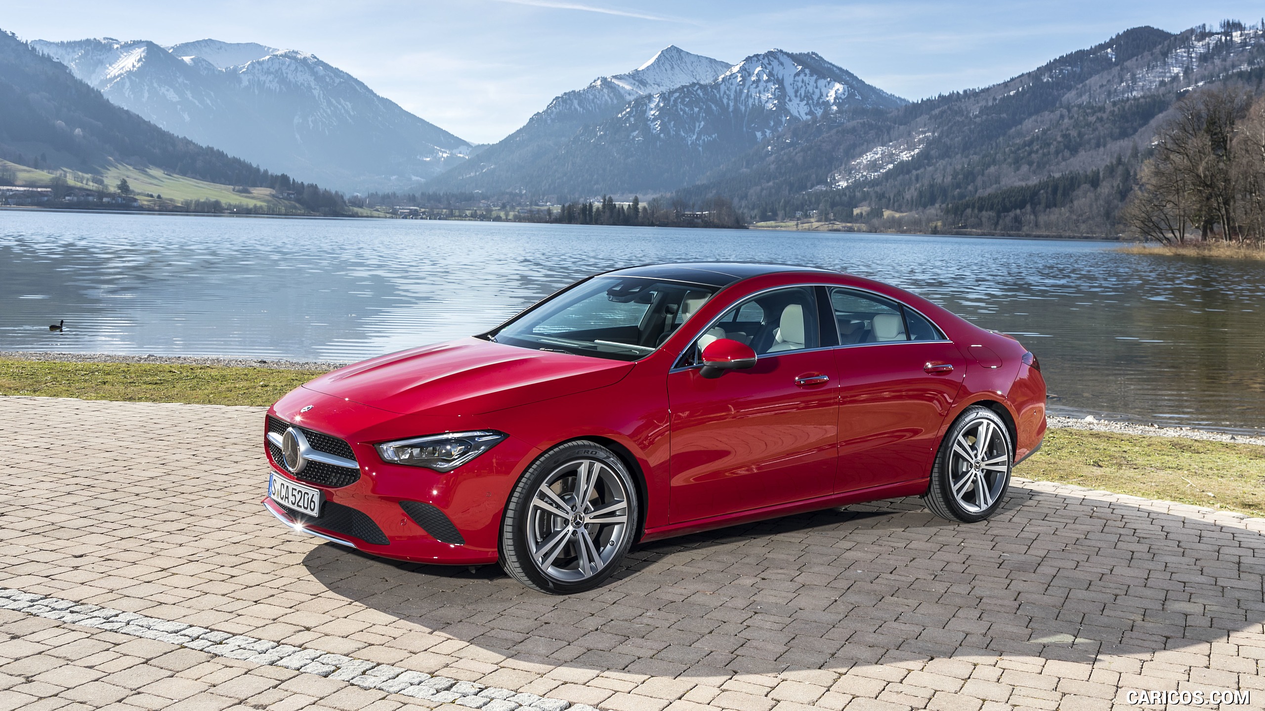 2020 Mercedes-Benz CLA 200 Coupe (Color: Jupiter Red) - Front Three-Quarter, #98 of 178