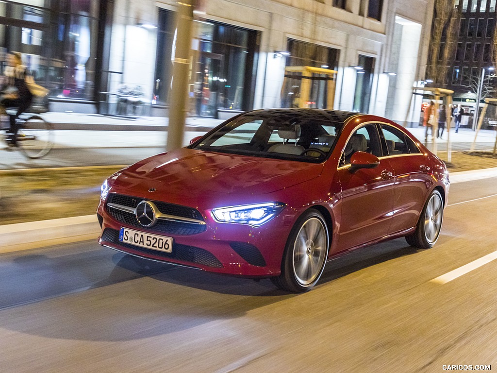 2020 Mercedes-Benz CLA 200 Coupe (Color: Jupiter Red) - Front Three-Quarter