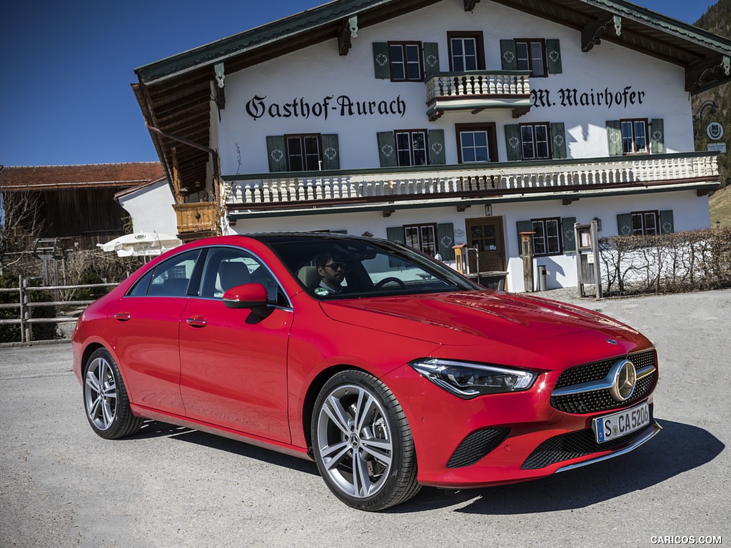 2020 Mercedes-Benz CLA 200 Coupe (Color: Jupiter Red) - Front Three-Quarter